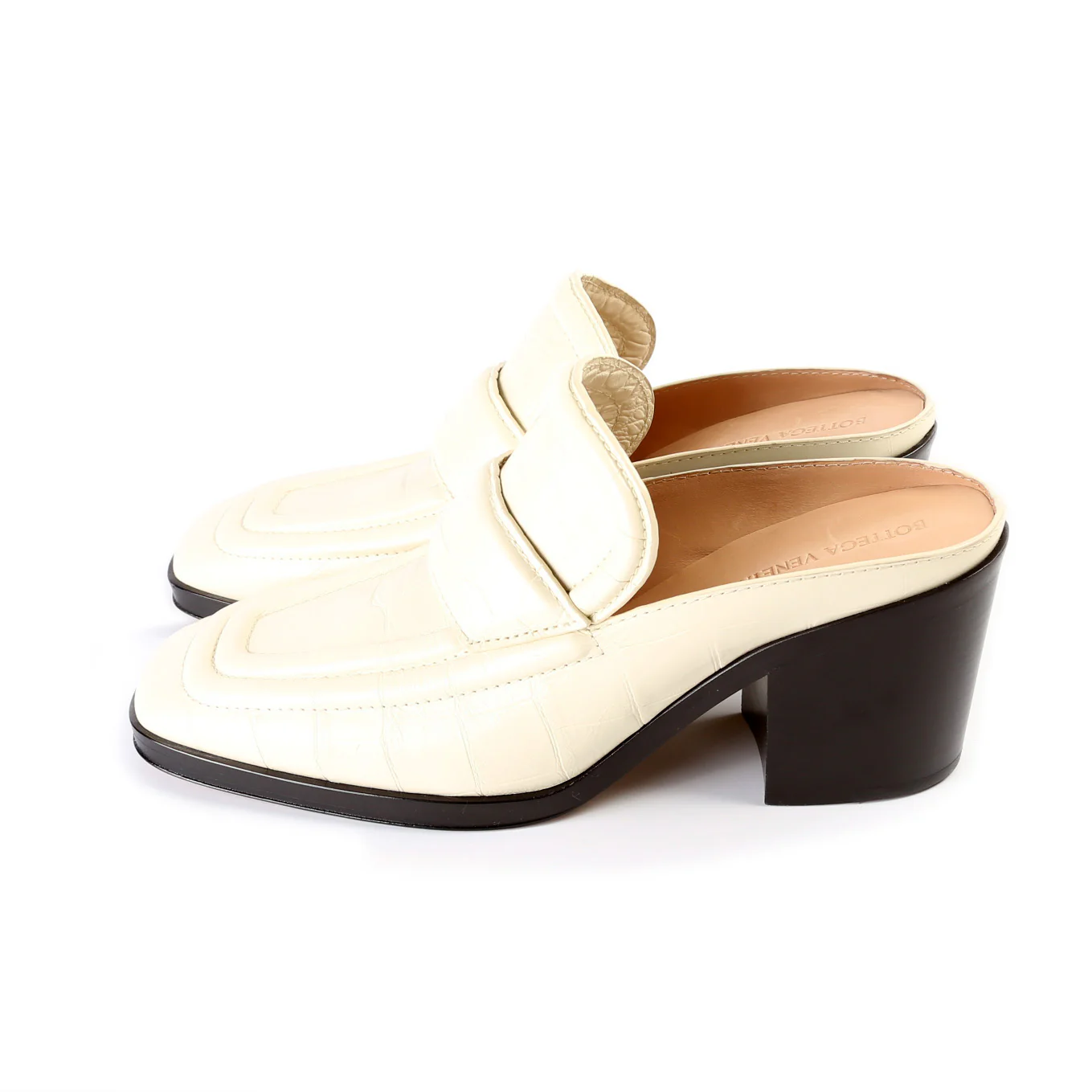 Heeled Mules Croc Embossed Size 38 - Image 3