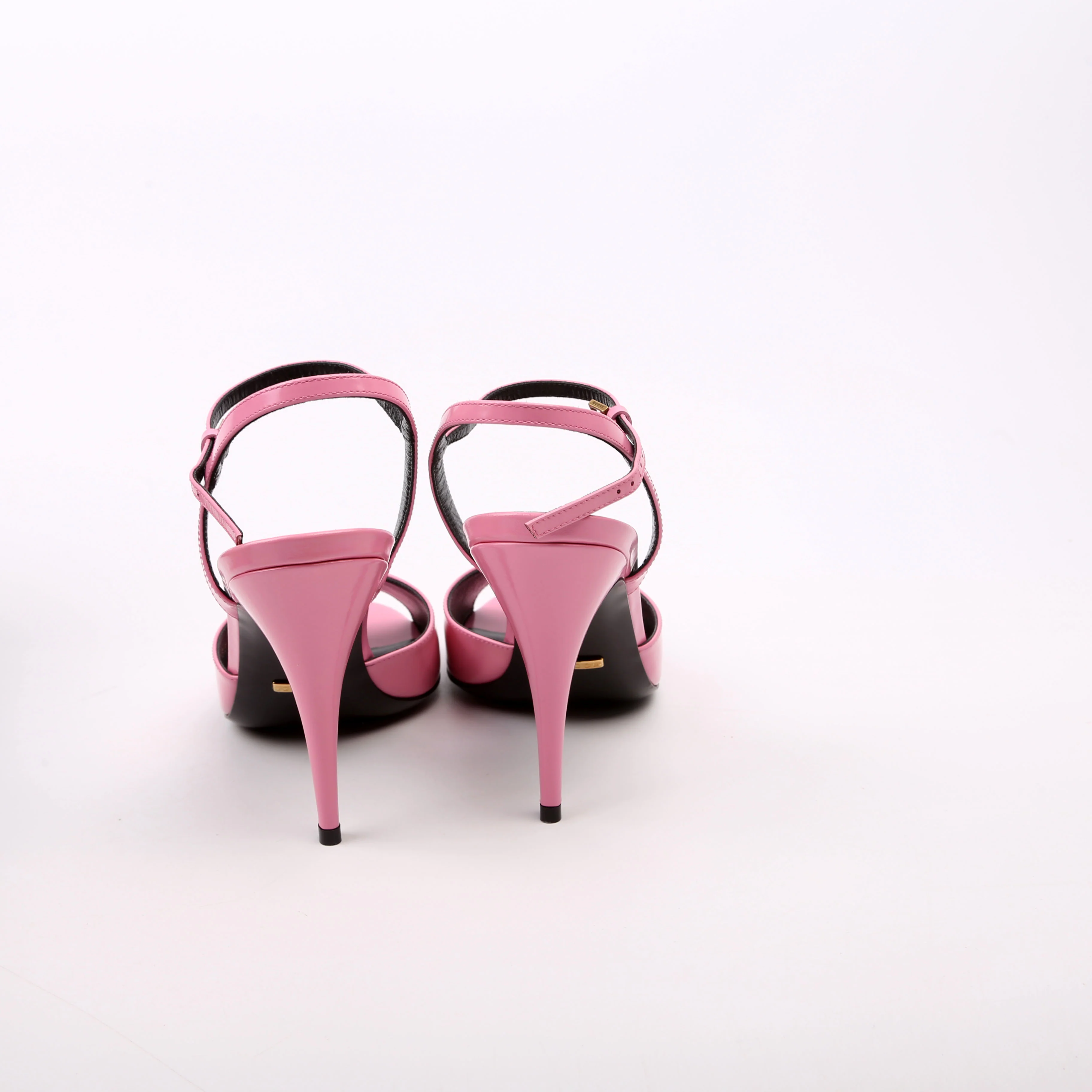 Heeled Mules Patent Size 40.5 Pink - Image 4