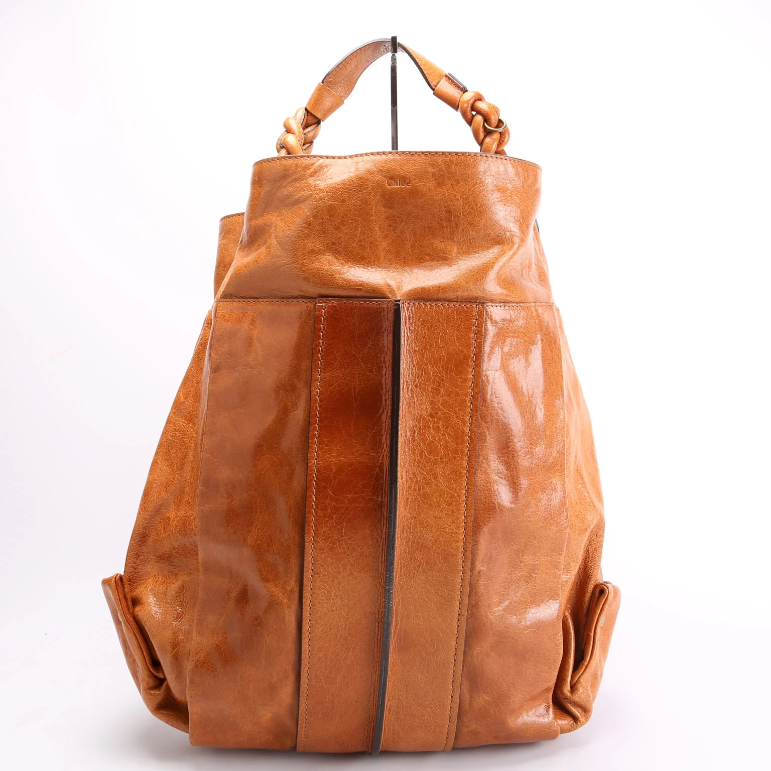 Heloise Large Hobo Leather Brown - Image 3