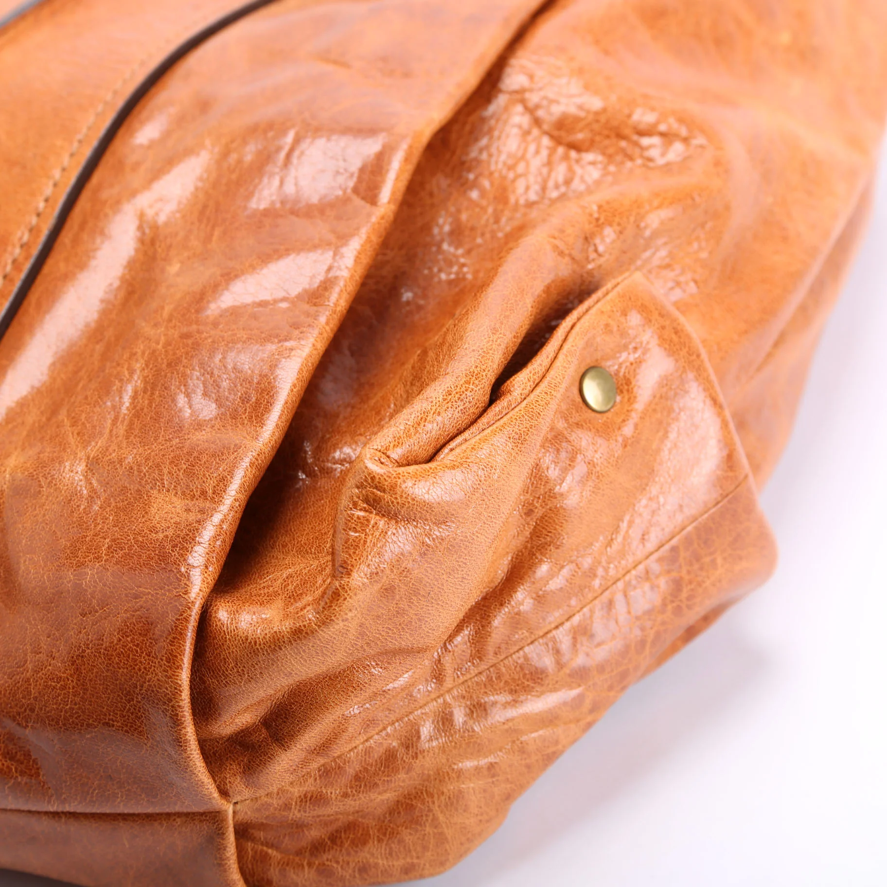 Heloise Large Hobo Leather Brown - Image 6