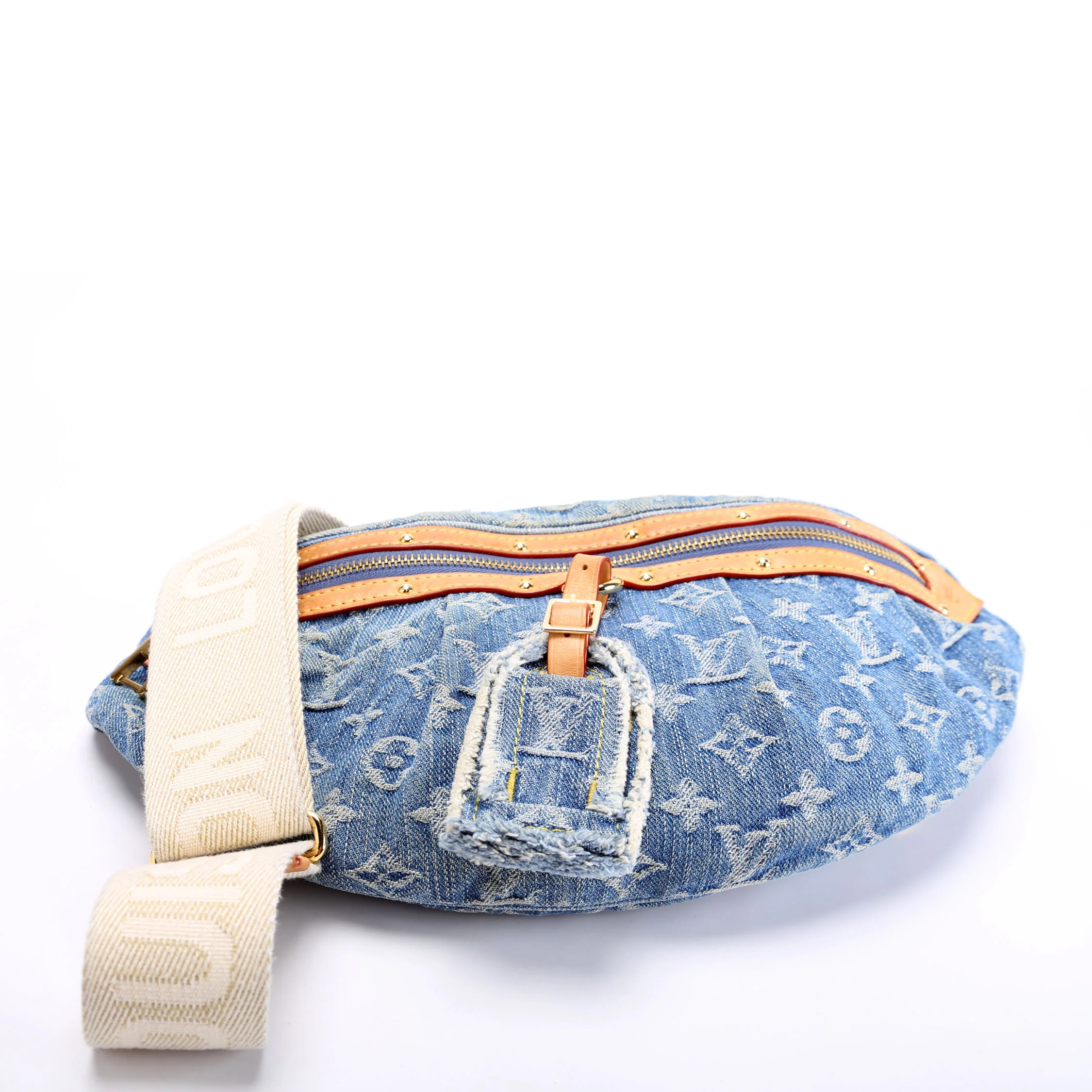 High Rise Bumbag Denim Monogram - Image 4