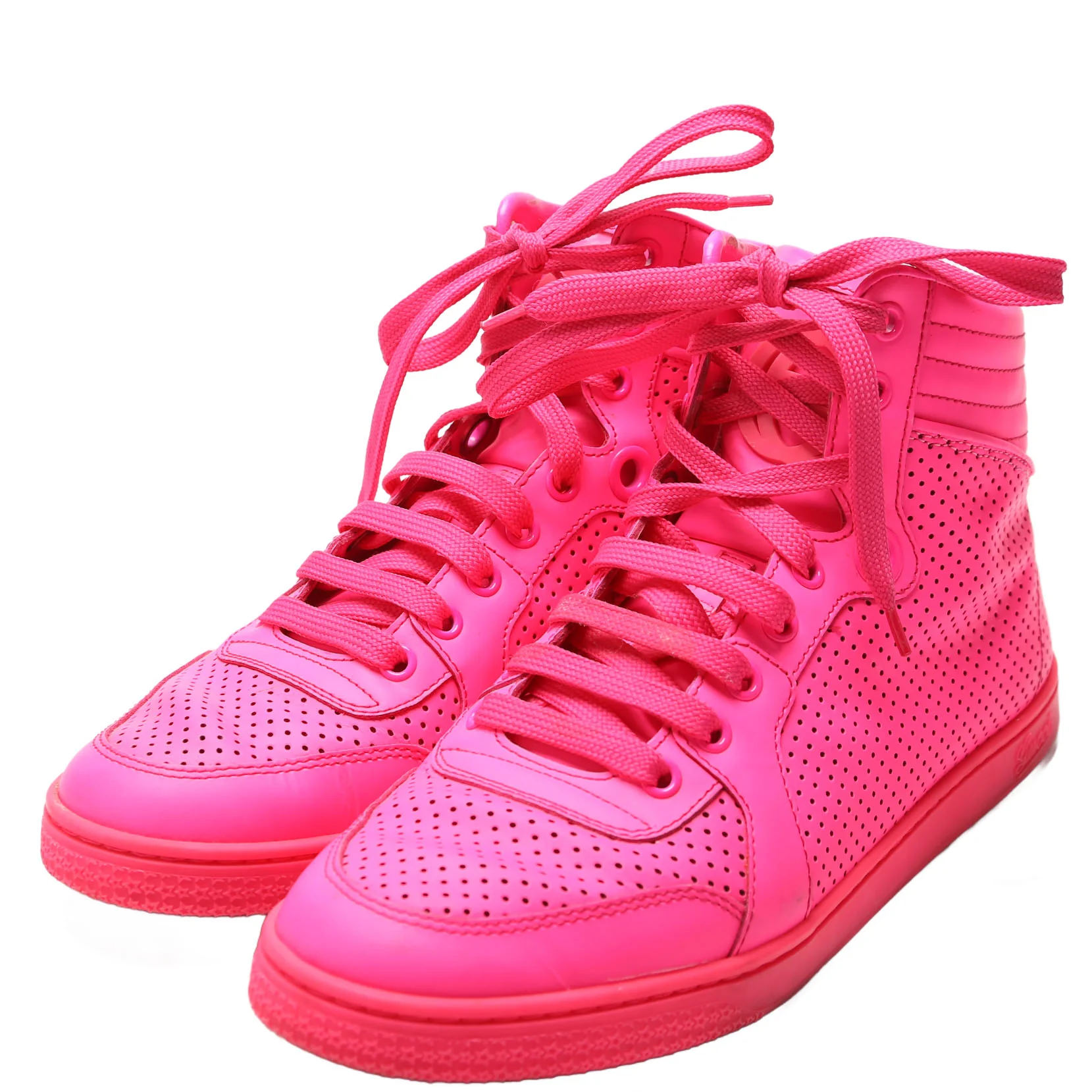 High Top Leather Sneakers Size 39