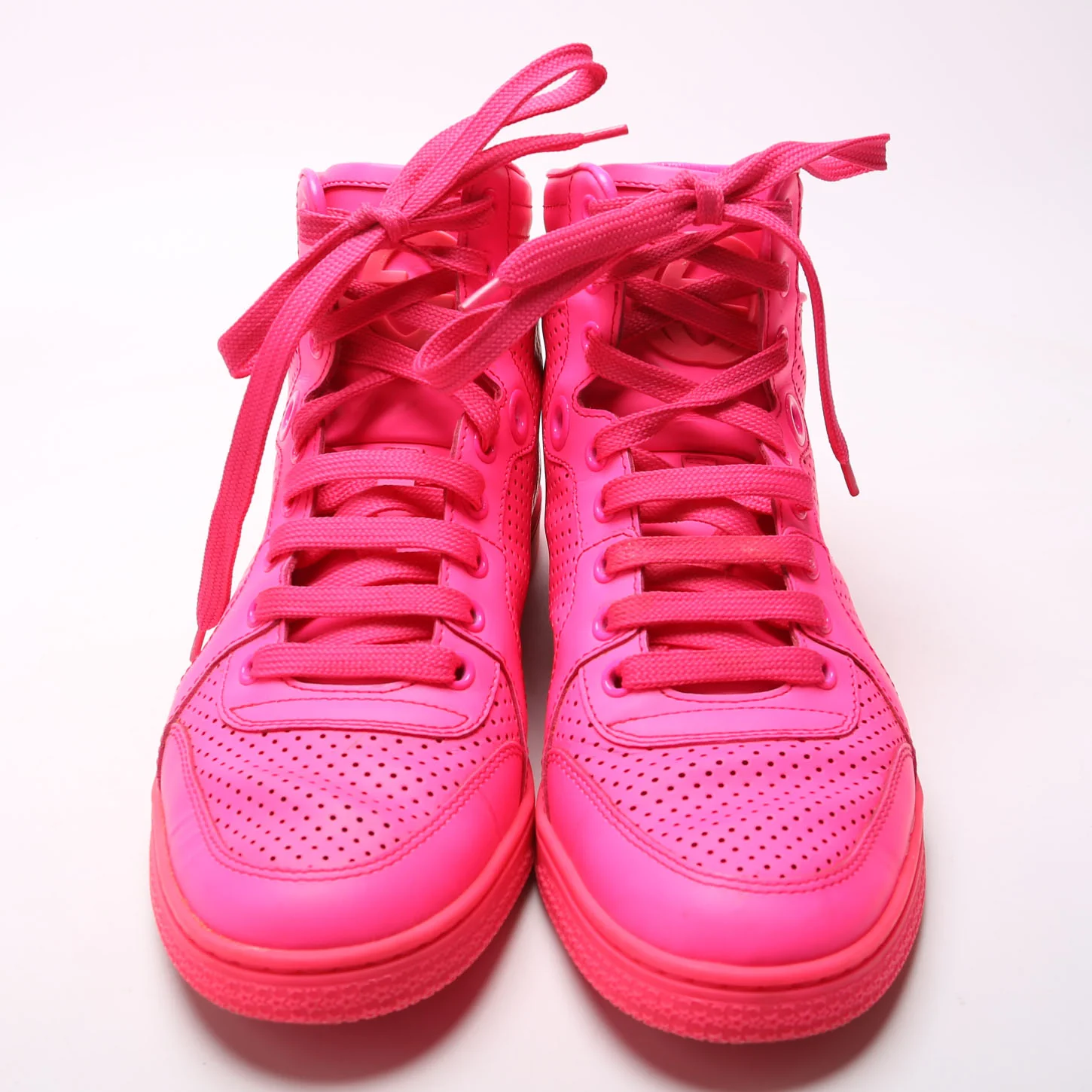 High Top Leather Sneakers Size 39 - Image 2
