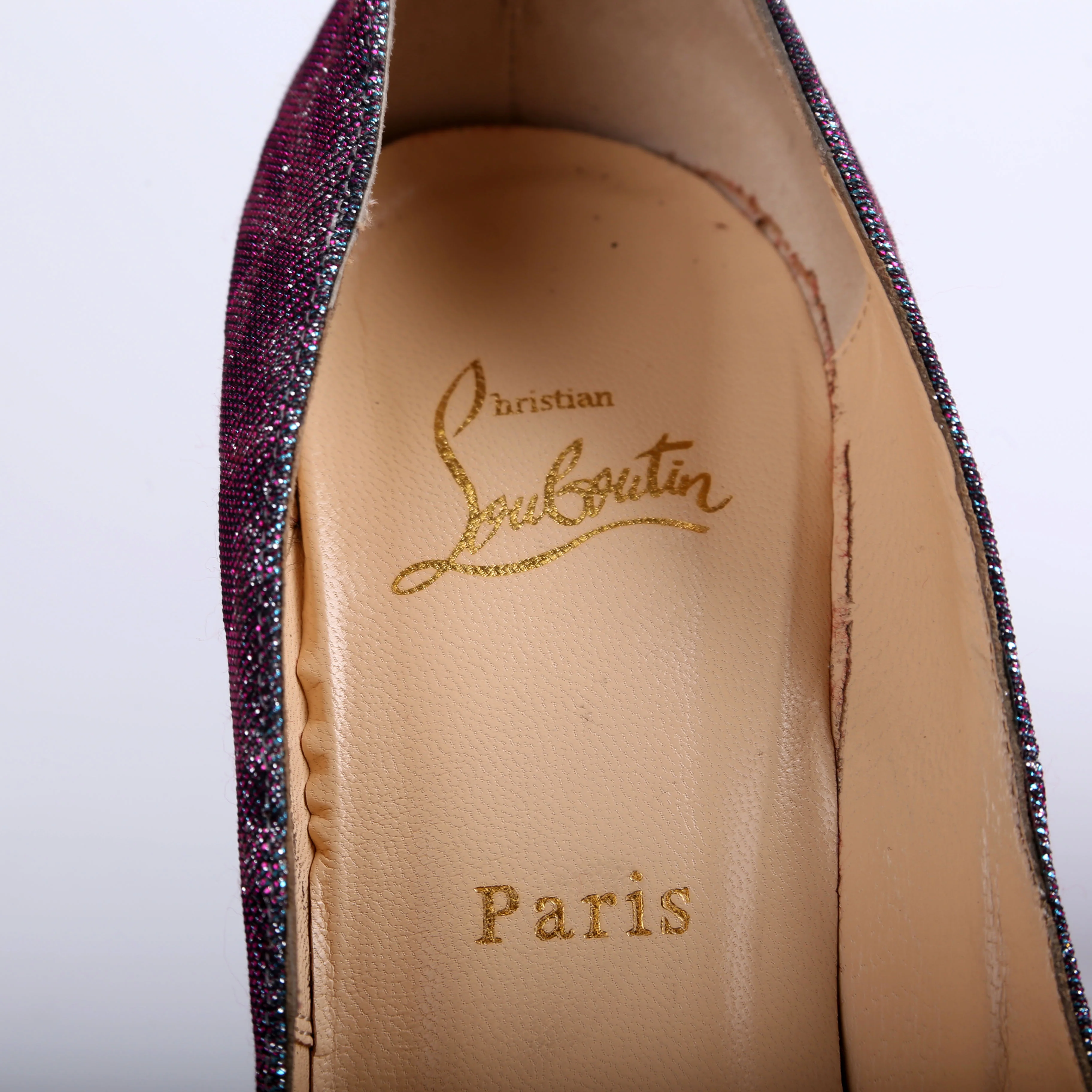 Highness 160 Lame Open Toe Pumps Size 39.5 - Image 6