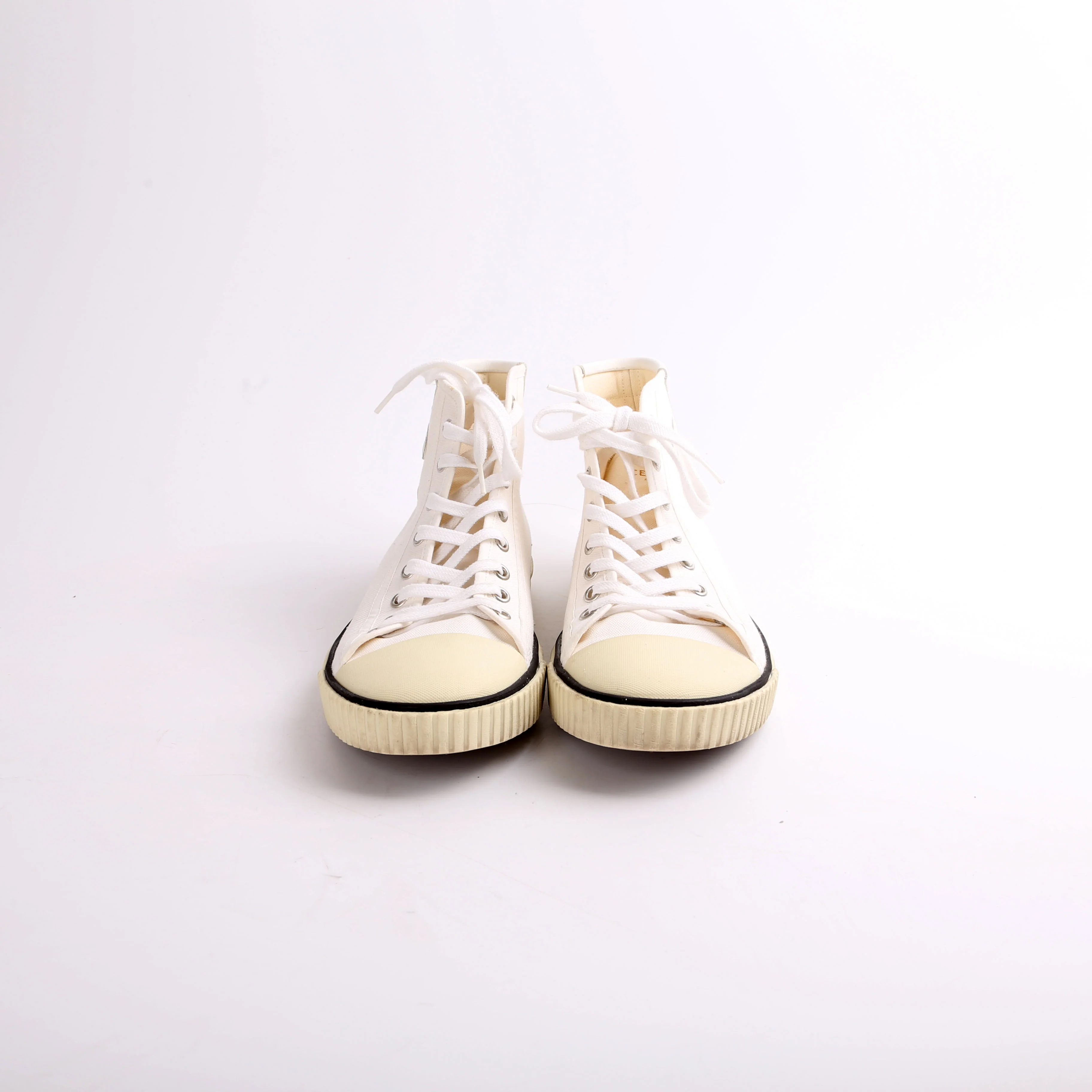 Hightop Canvas Logo Sneakers Size 38 - Image 2