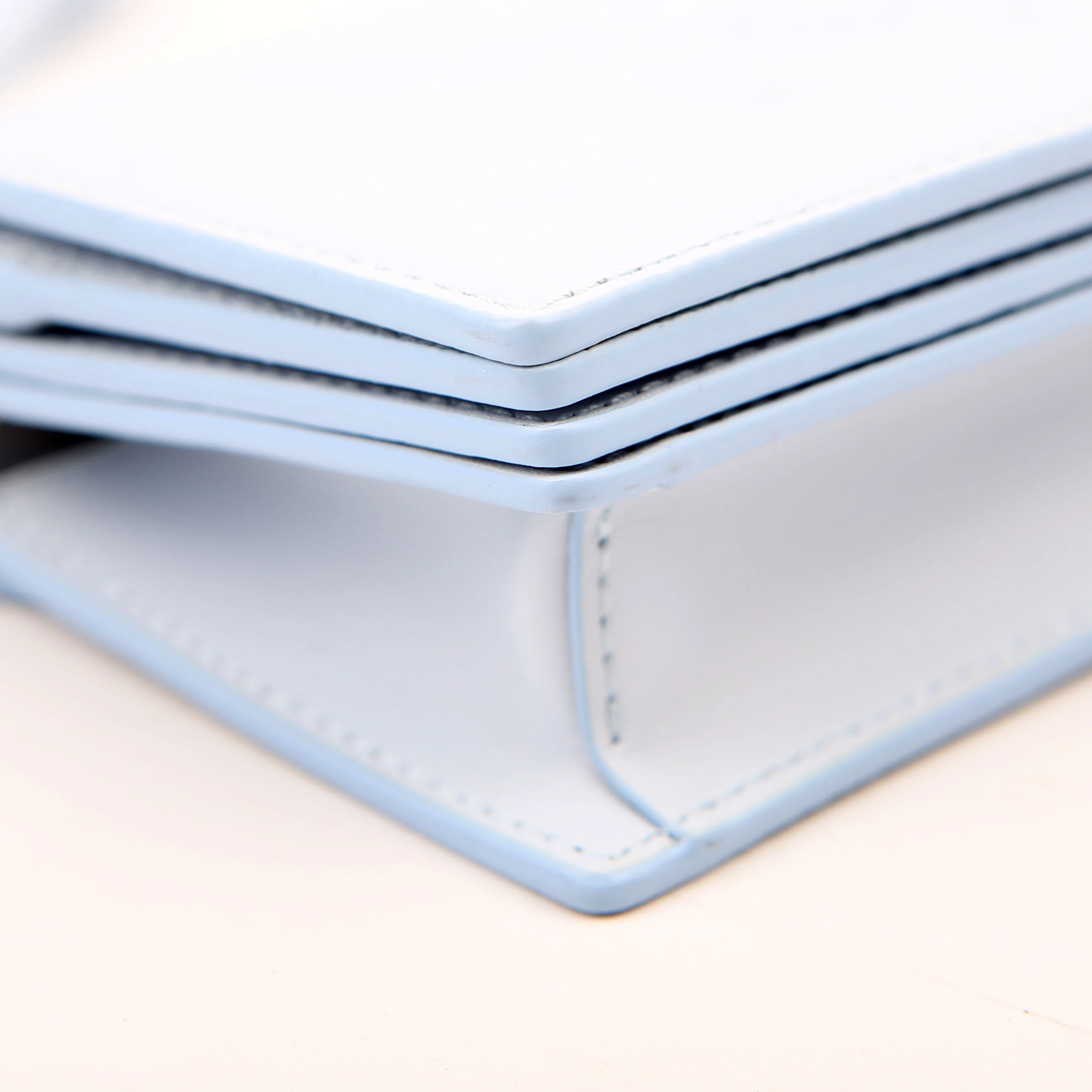 Himmel Embossed Compact Wallet Blue - Image 5
