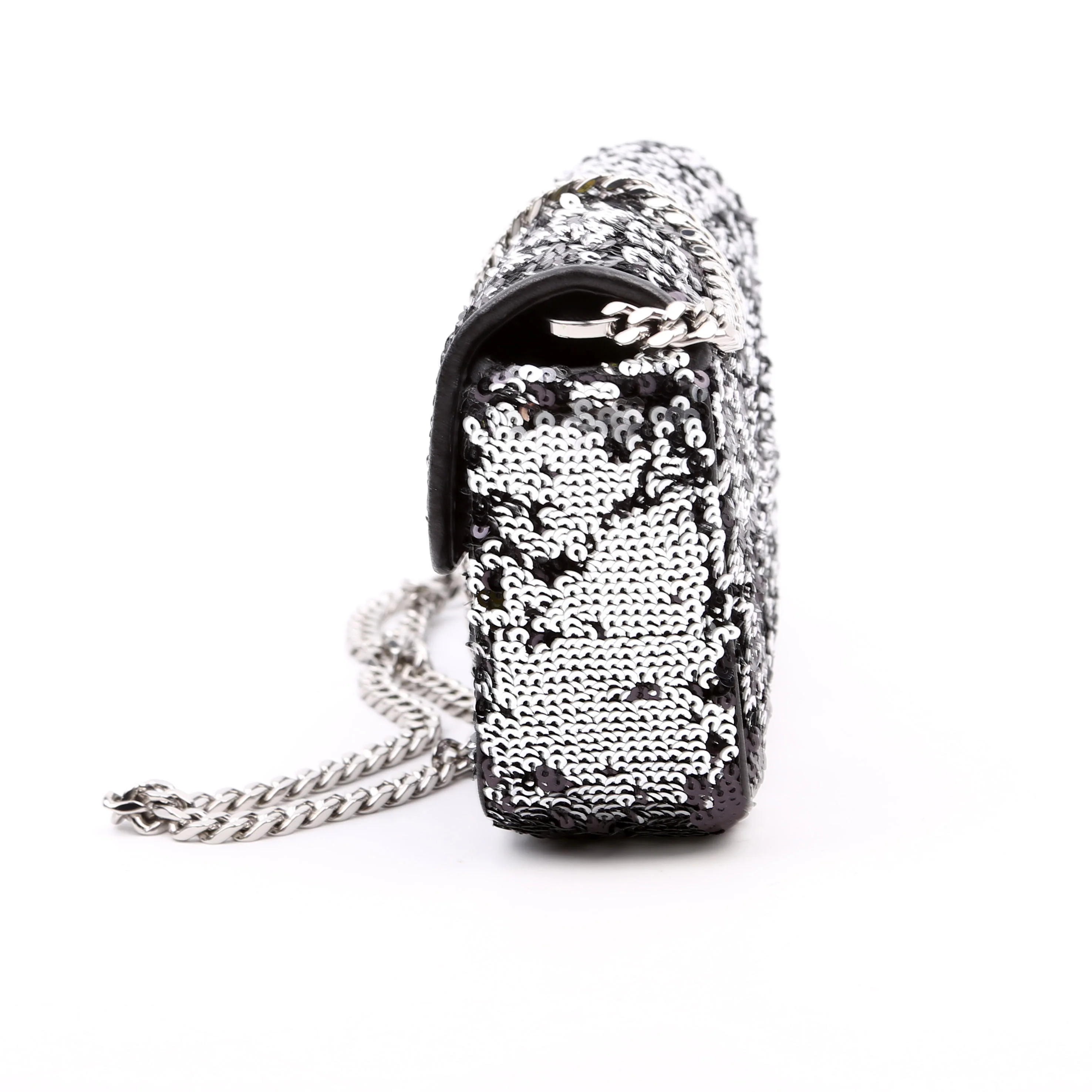 Himmel Sequin Small Shoulder Bag Black - Image 4