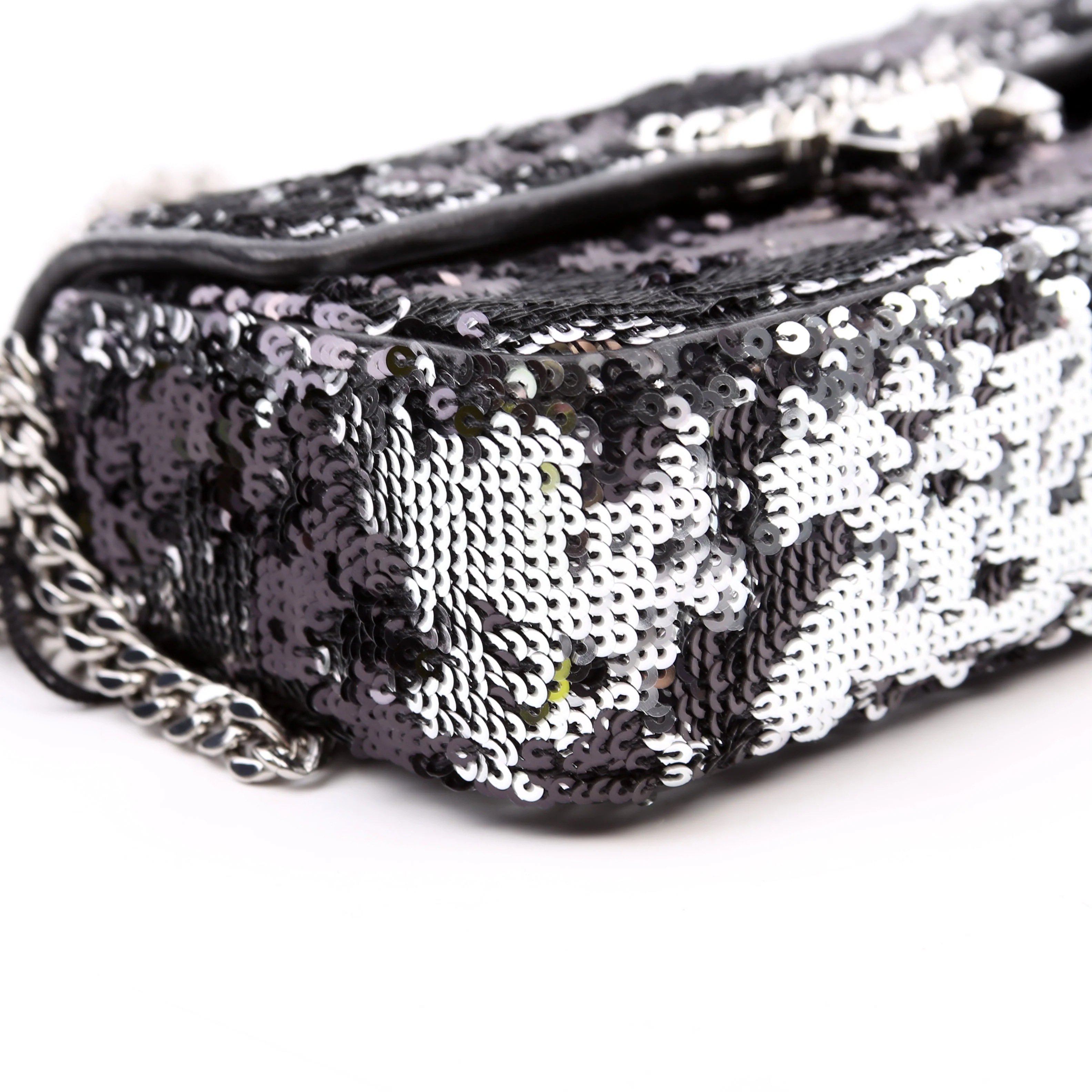Himmel Sequin Small Shoulder Bag Black - Image 6