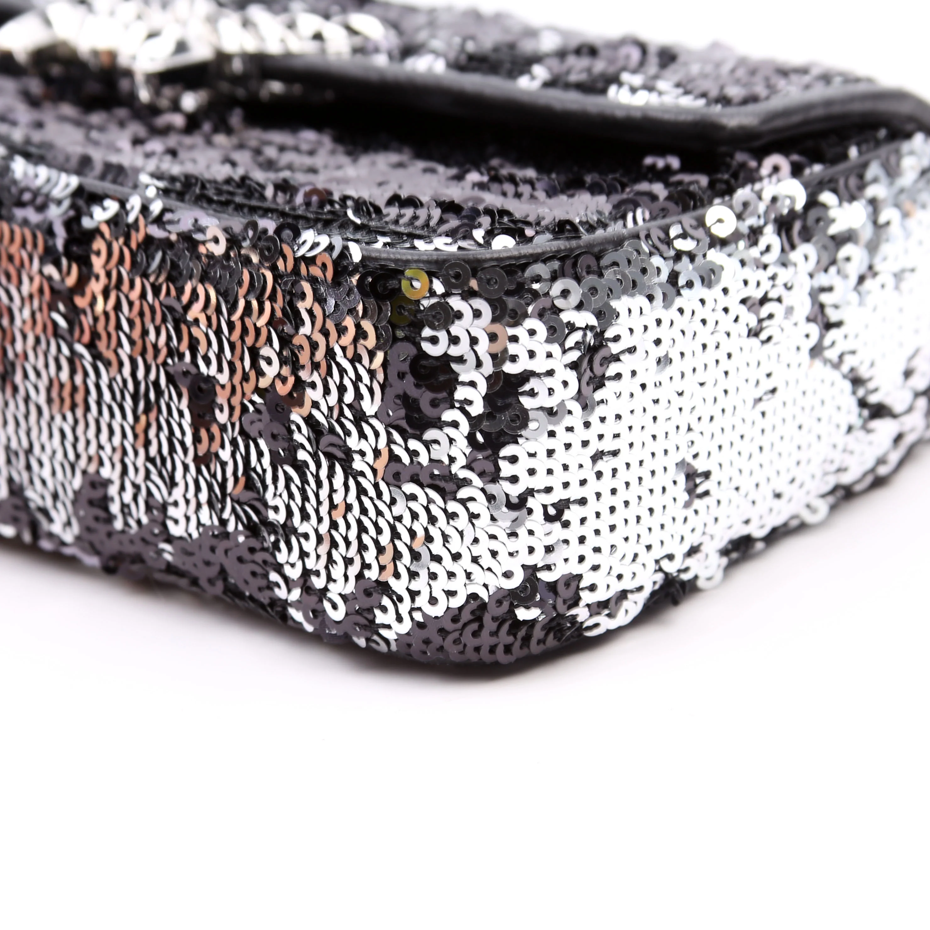 Himmel Sequin Small Shoulder Bag Black - Image 7