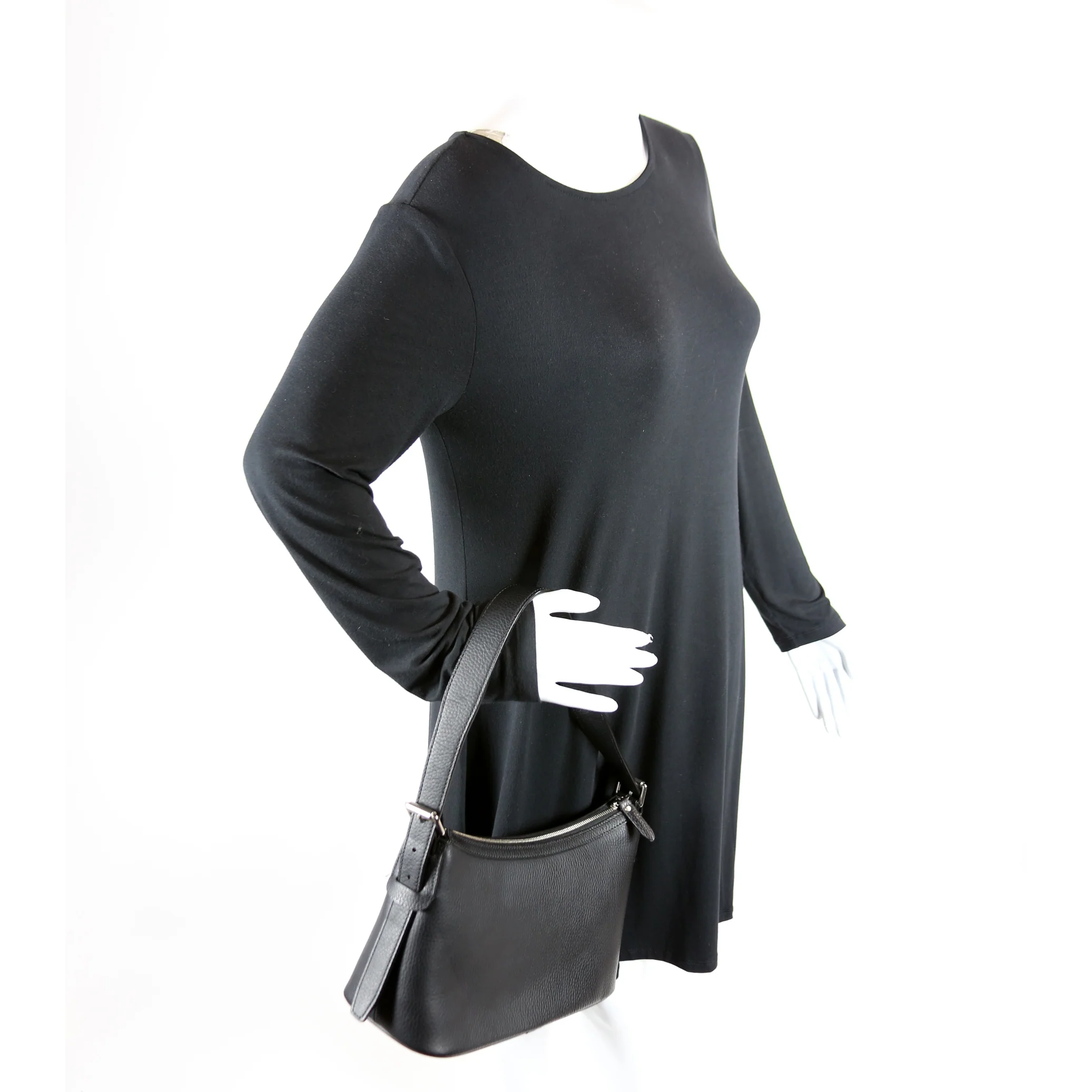 Hobo Small Leather Black - Image 10