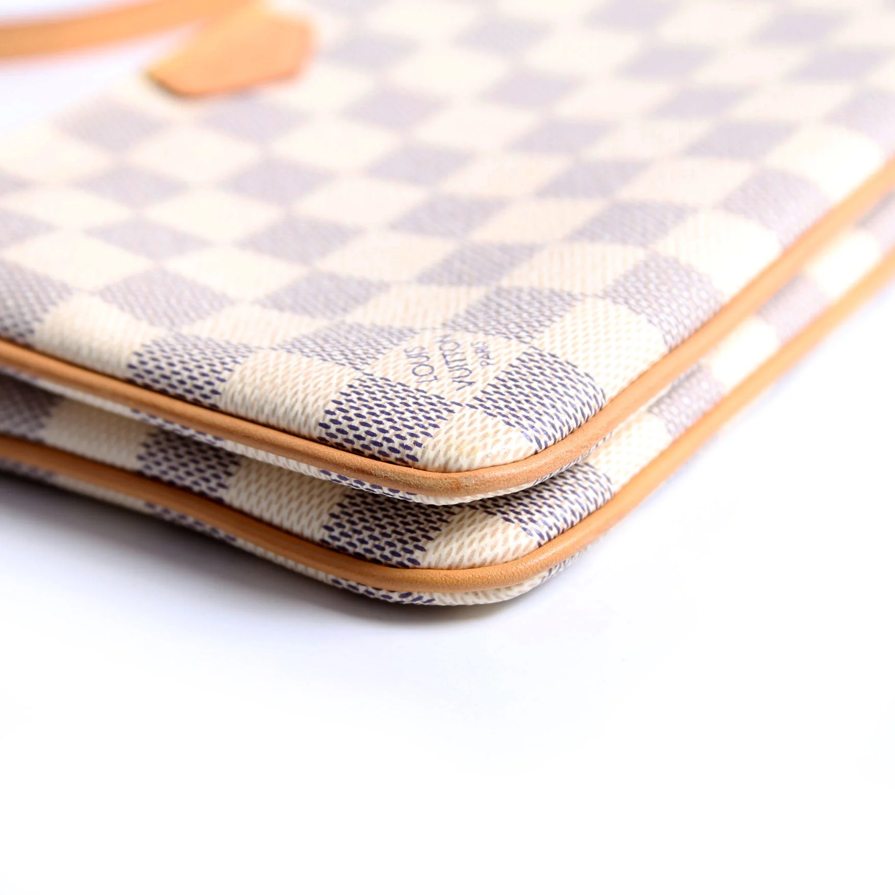 hold Double Zip Pochette Damier Azur - Image 6