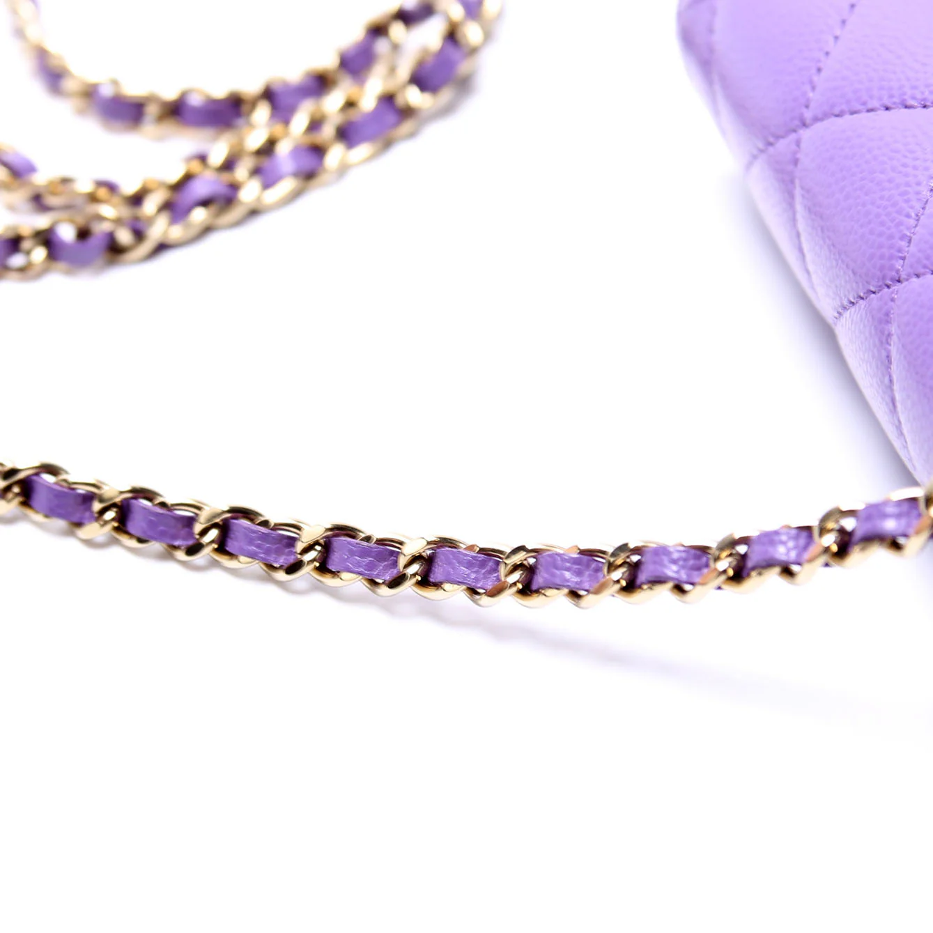 WOC Classic Quilted Caviar RFID Purple - Image 6