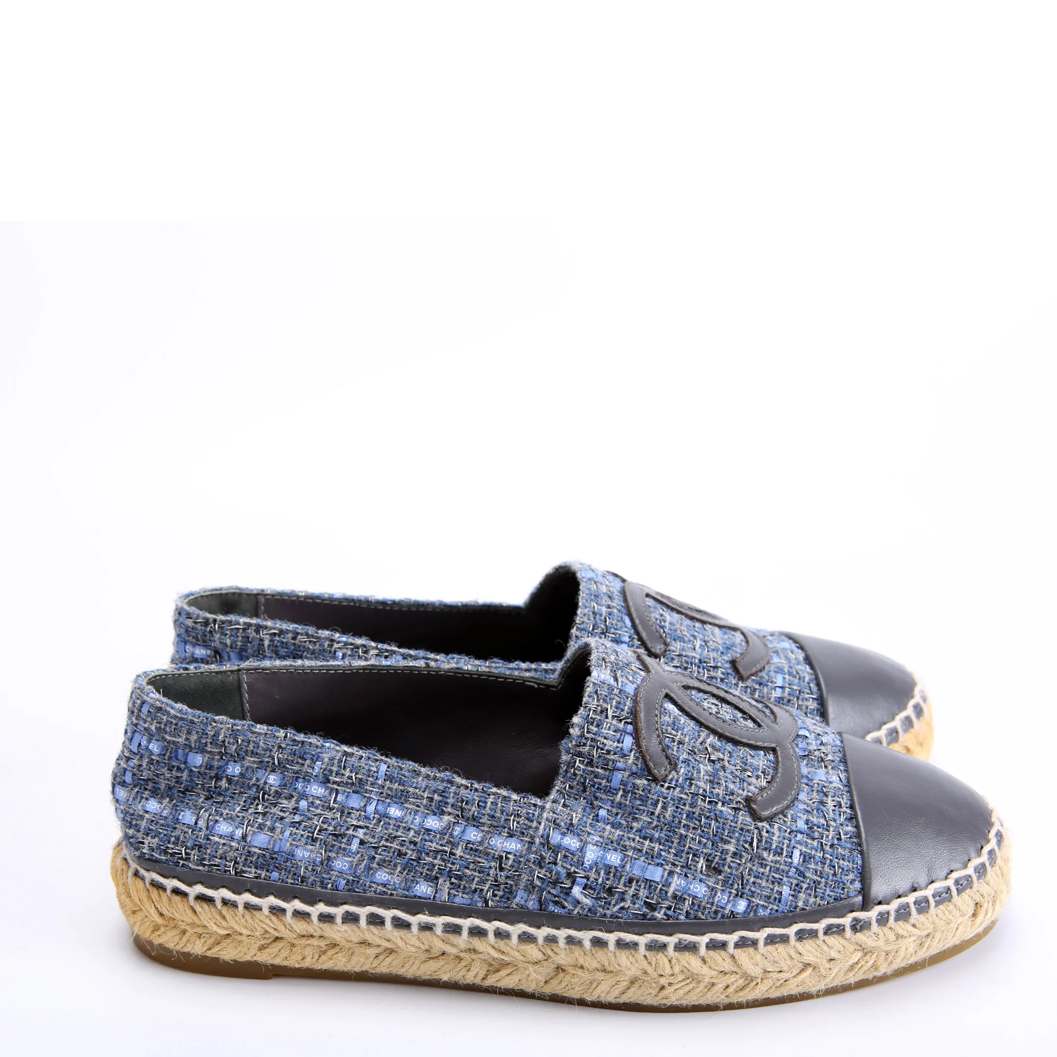 HOLD FOR ALEX Tweed CC Espadrilles Size 38 - Image 3