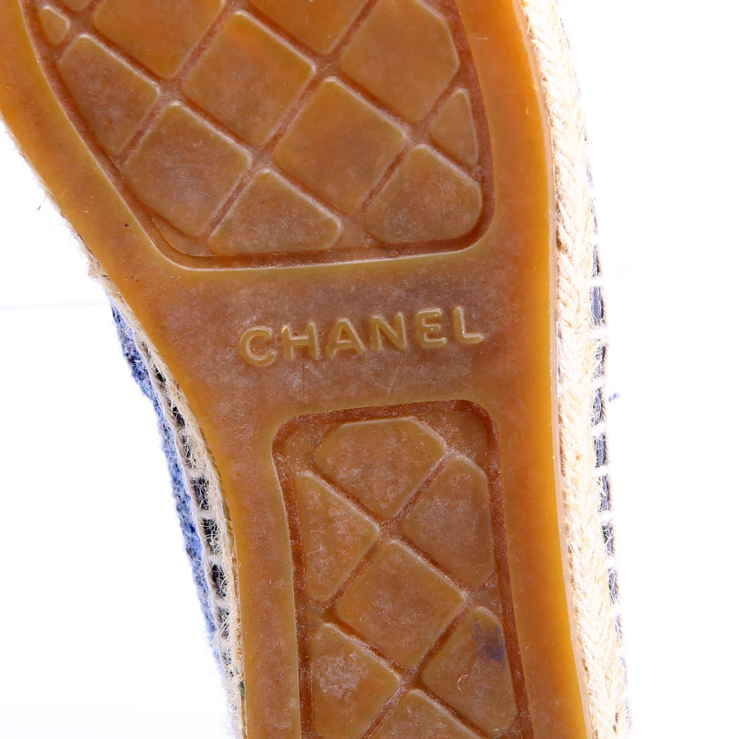 HOLD FOR ALEX Tweed CC Espadrilles Size 38 - Image 7