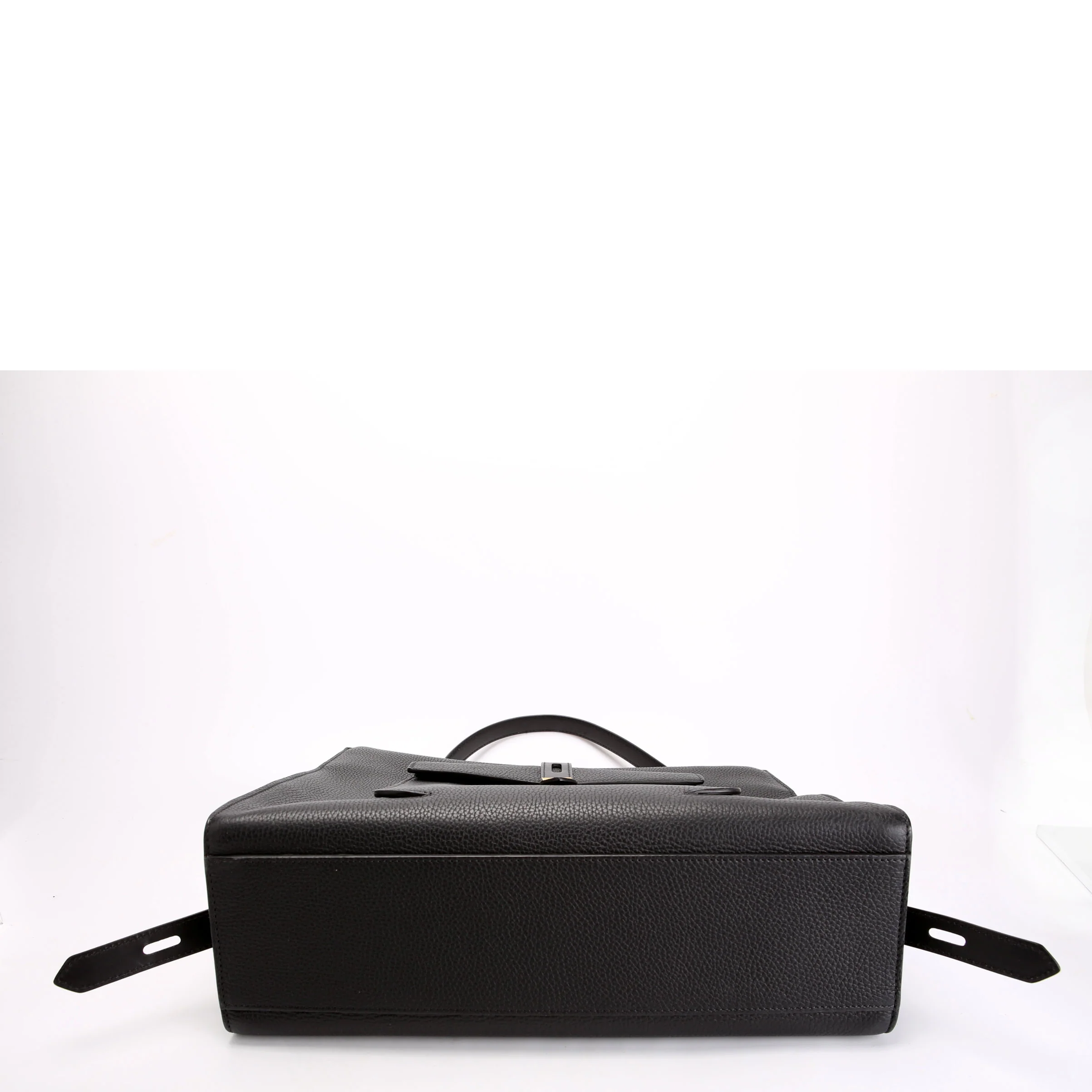 Hollywood T Twist Leather Tote Black - Image 4