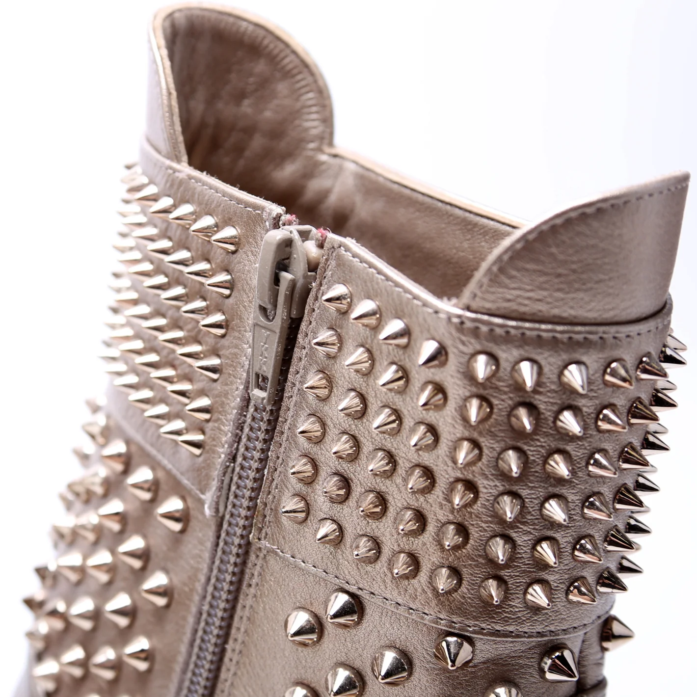 Hongroise Spike Booties Size 40 Gold - Image 5