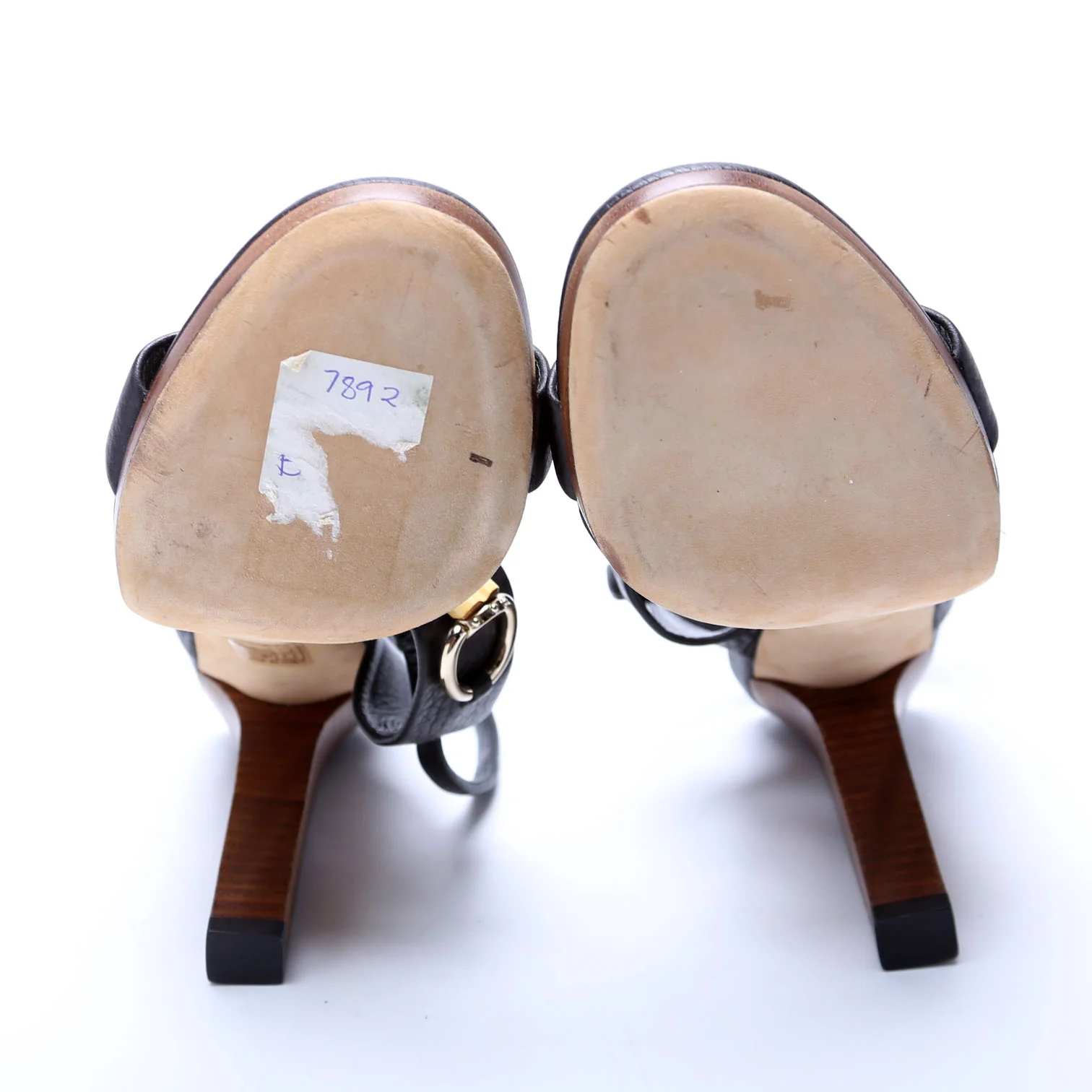 Horsebit Bamboo Sandal Heels Size 39 - Image 7
