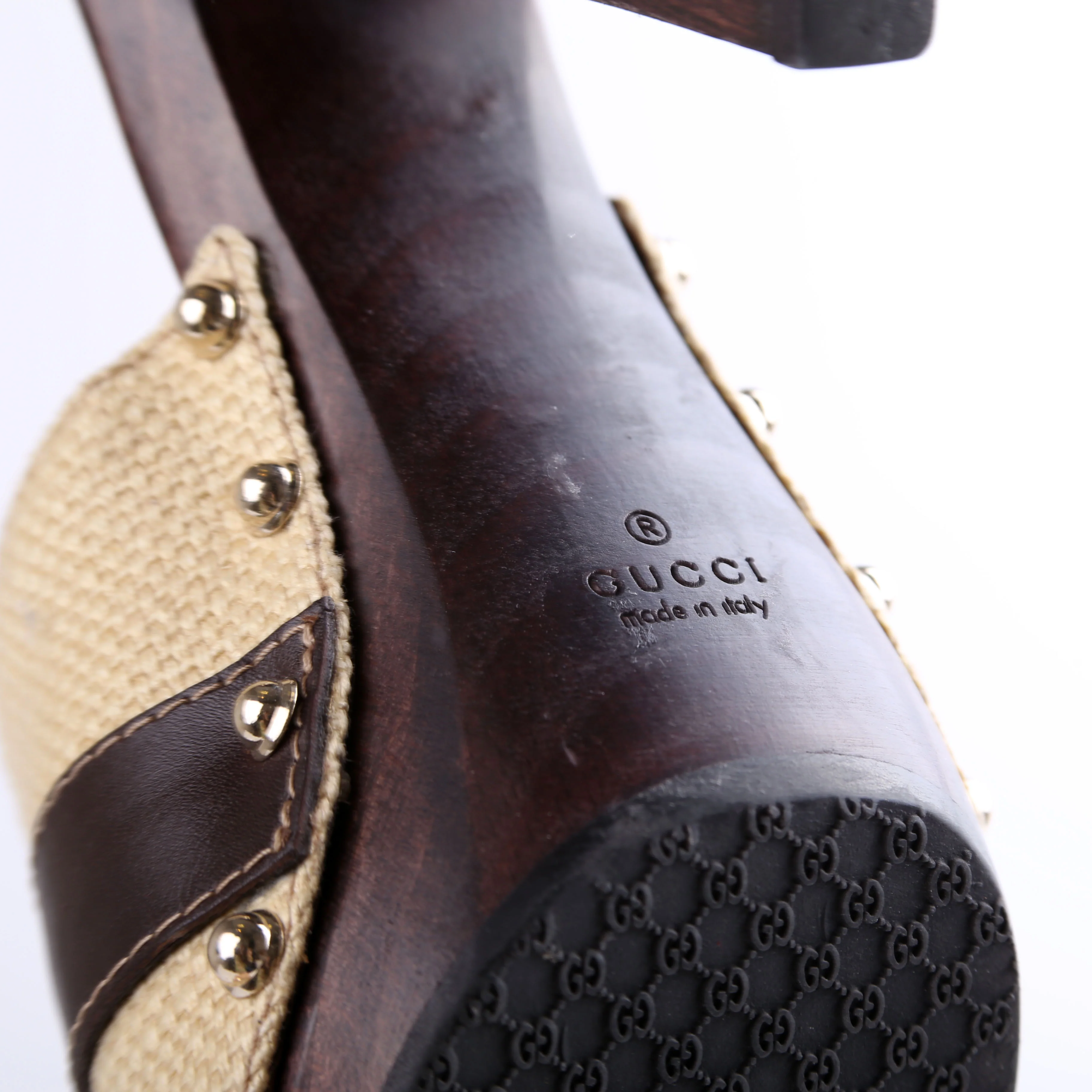 Horsebit Canvas Mule Size 37.5 - Image 5