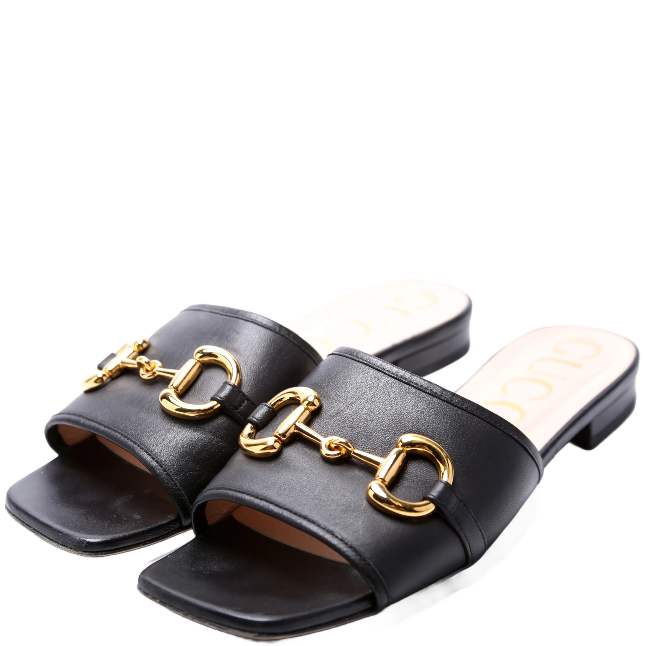 Horsebit Flat Sandals Size 39.5