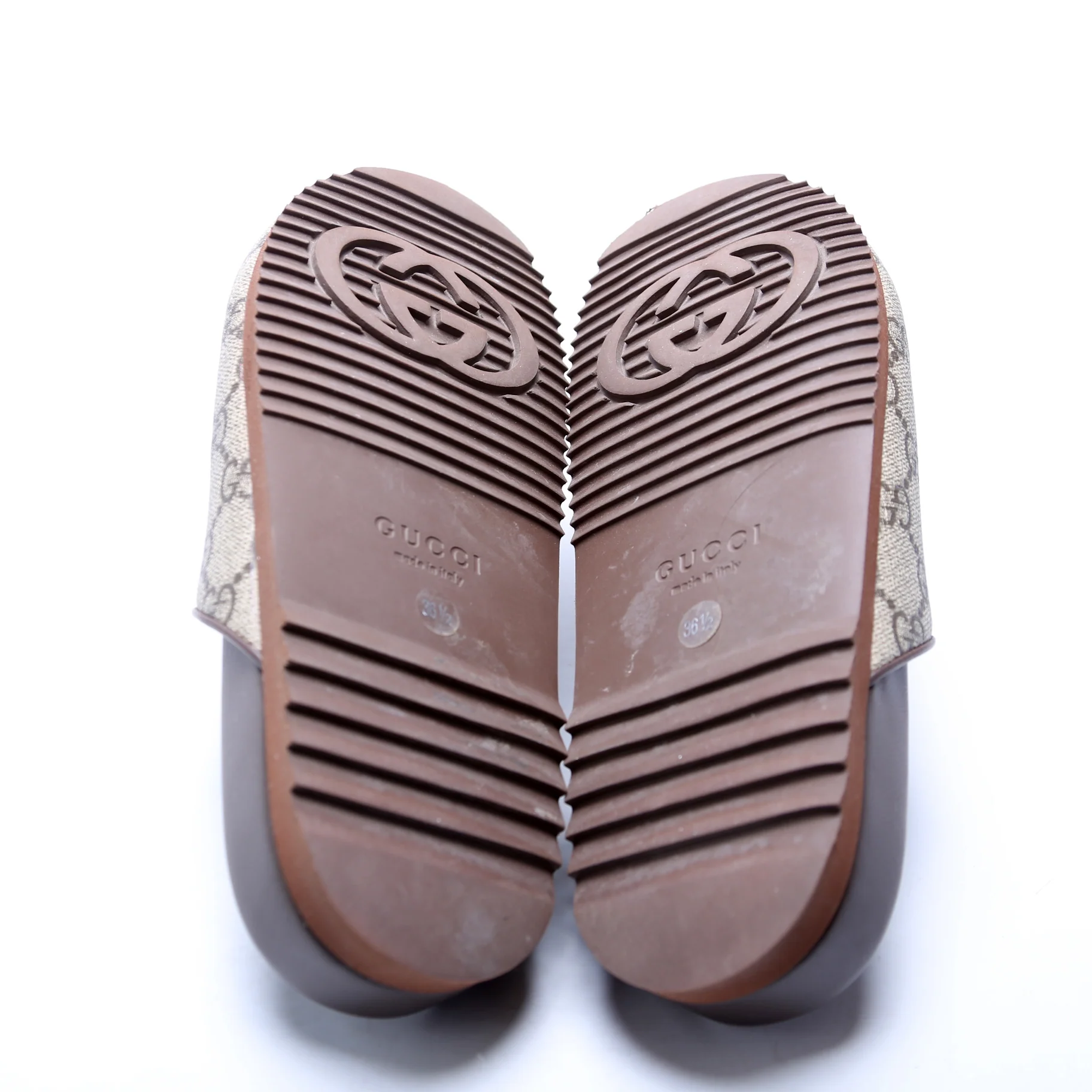 Horsebit GG Supreme Mules Size 36.5 Brown - Image 6