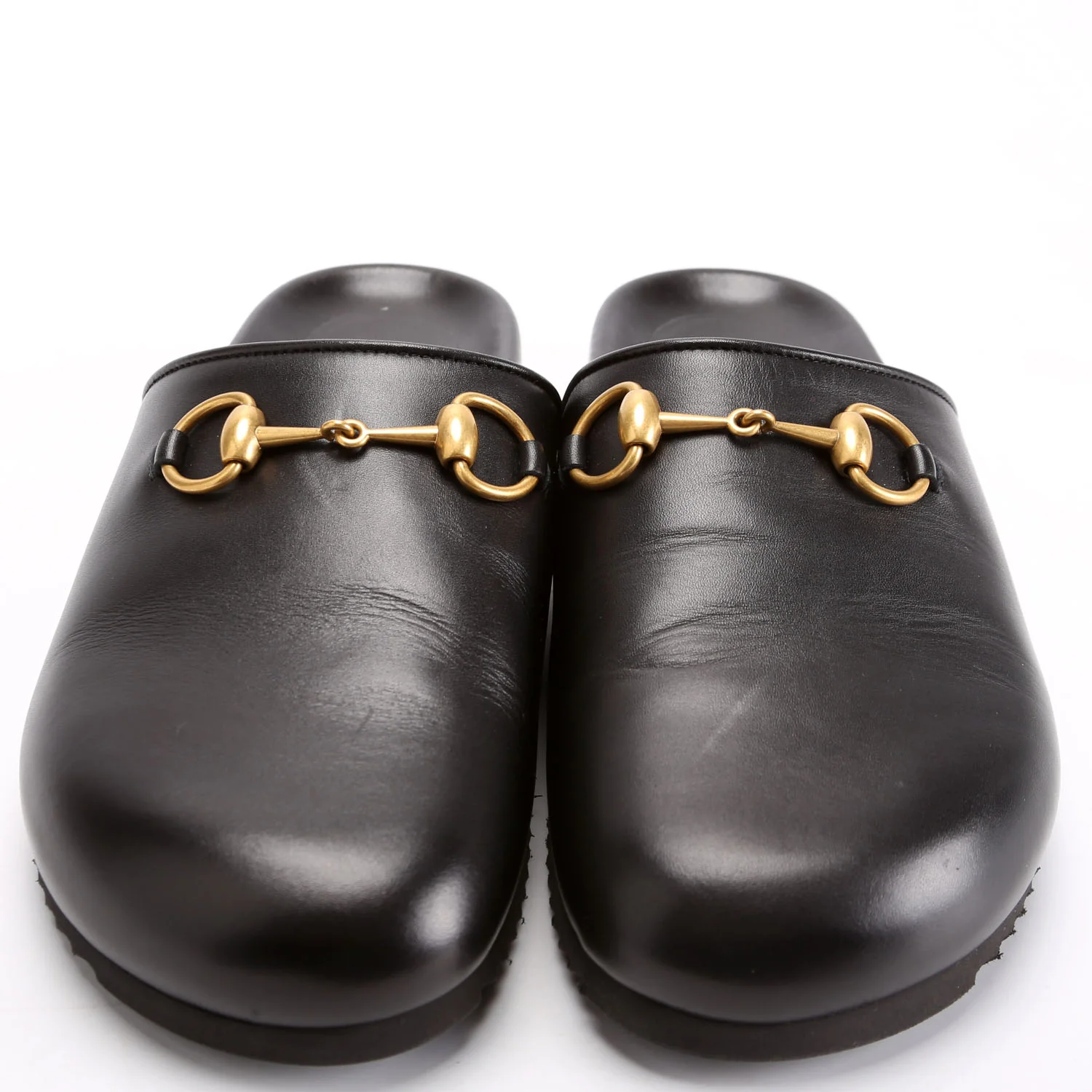 Horsebit Leather Mules Size 38.5 Black - Image 2