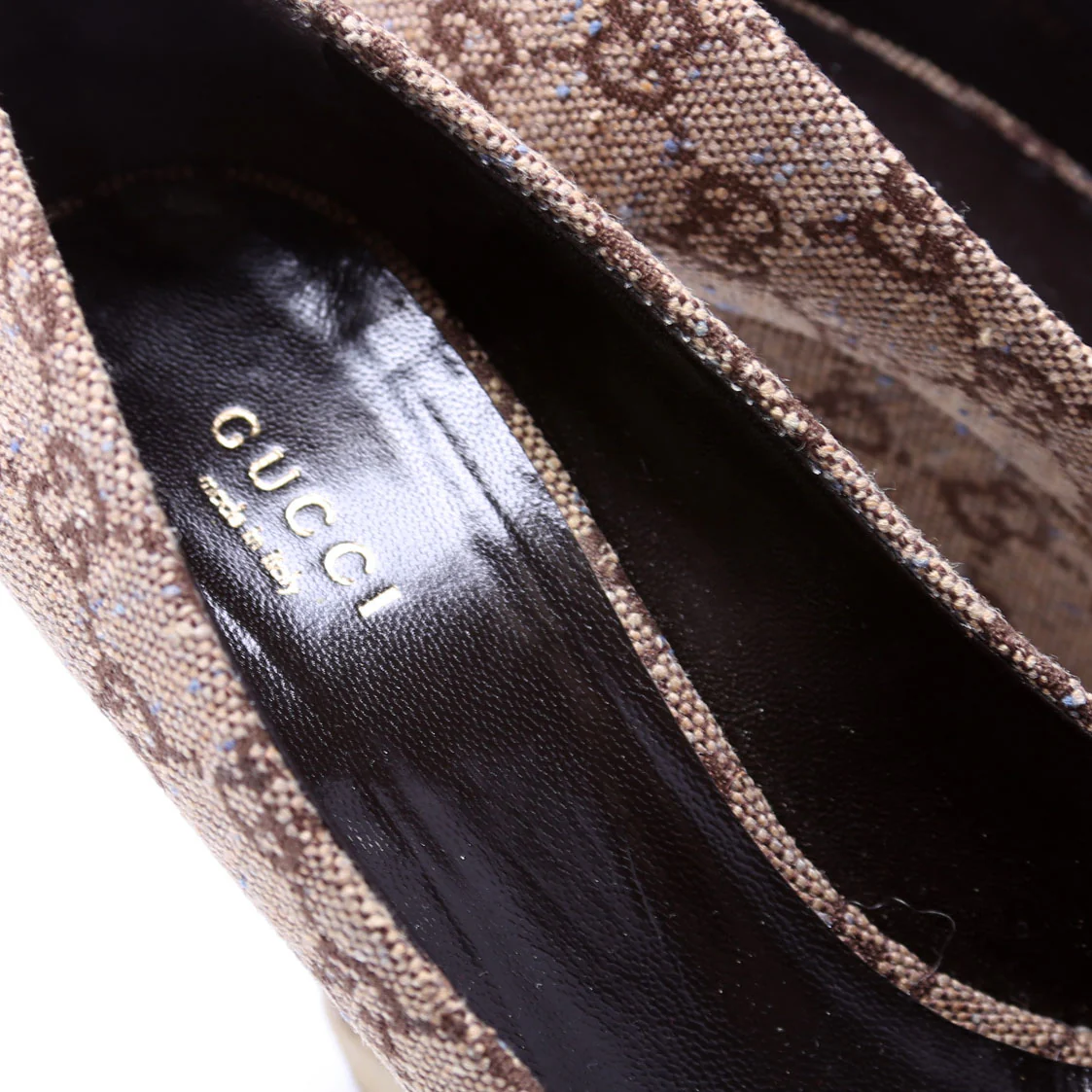 Horsebit Open Toe Wedge Pumps Size 36 - Image 5