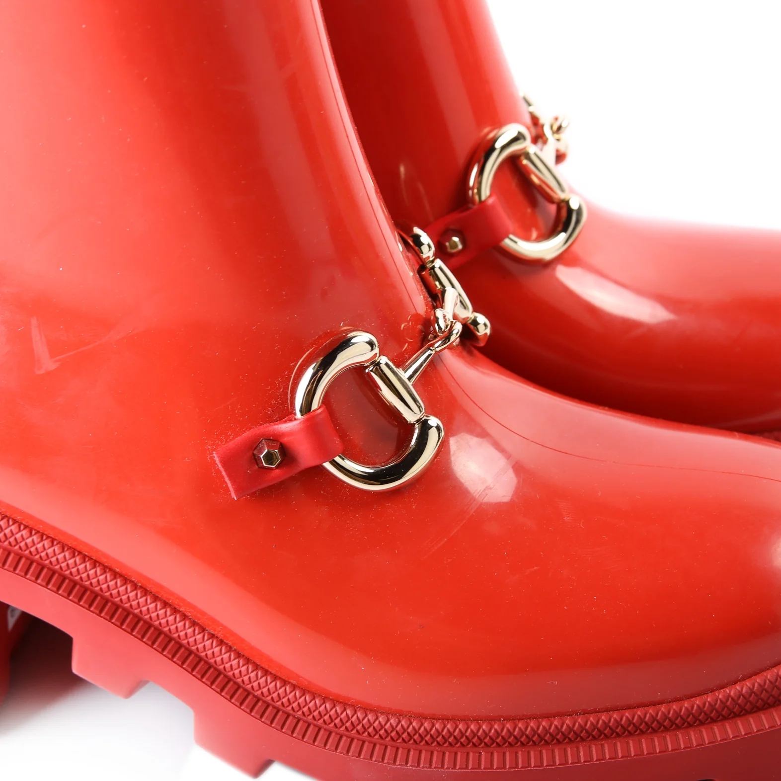 Horsebit Rubber Boots Size 37 - Image 10