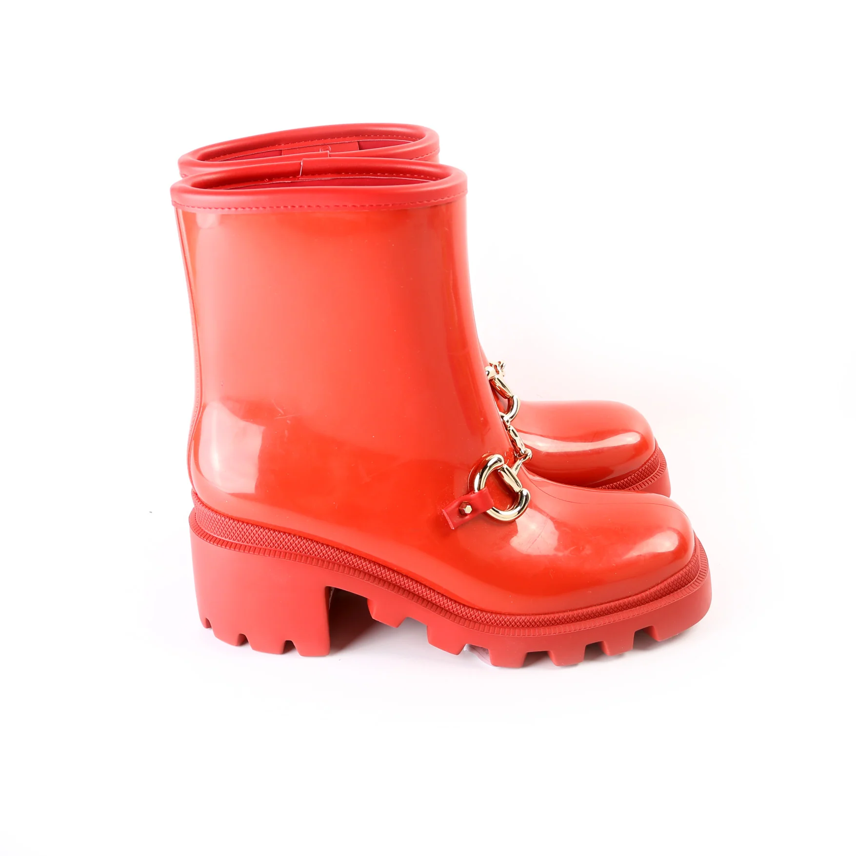 Horsebit Rubber Boots Size 37 - Image 5