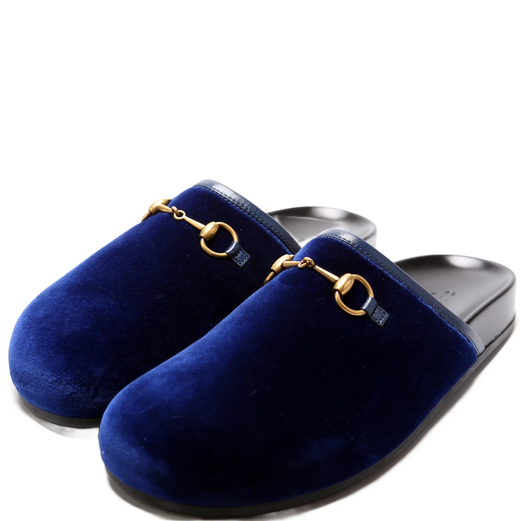 Horsebit Velvet Mules Size 37