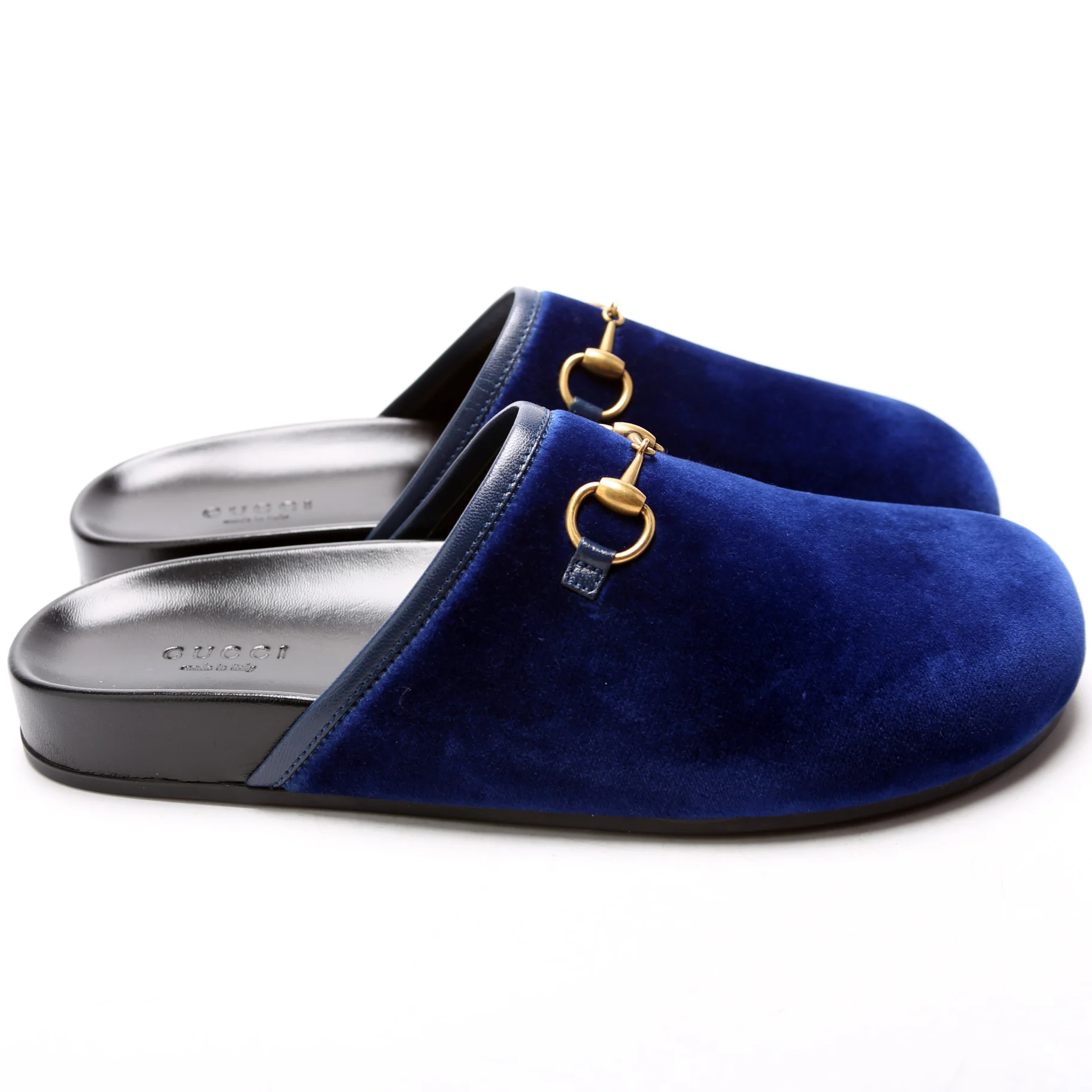 Horsebit Velvet Mules Size 37 - Image 3