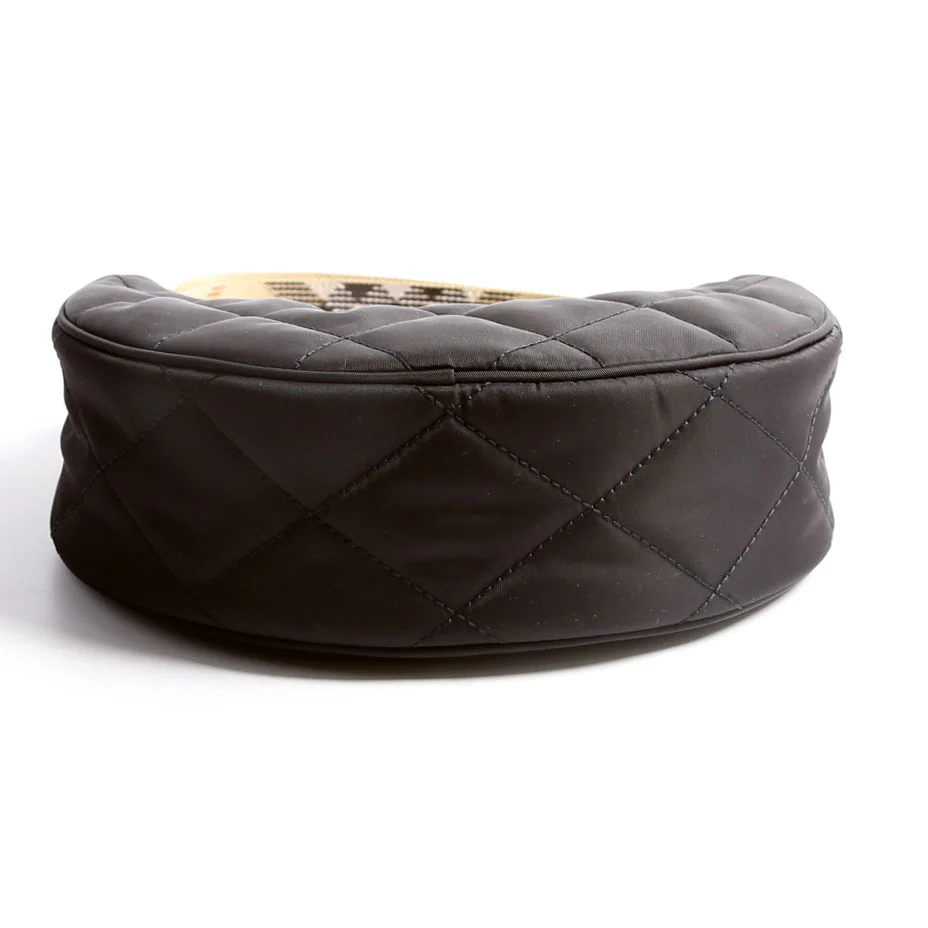 Horseshoe Nylon Crossbody Black - Image 5