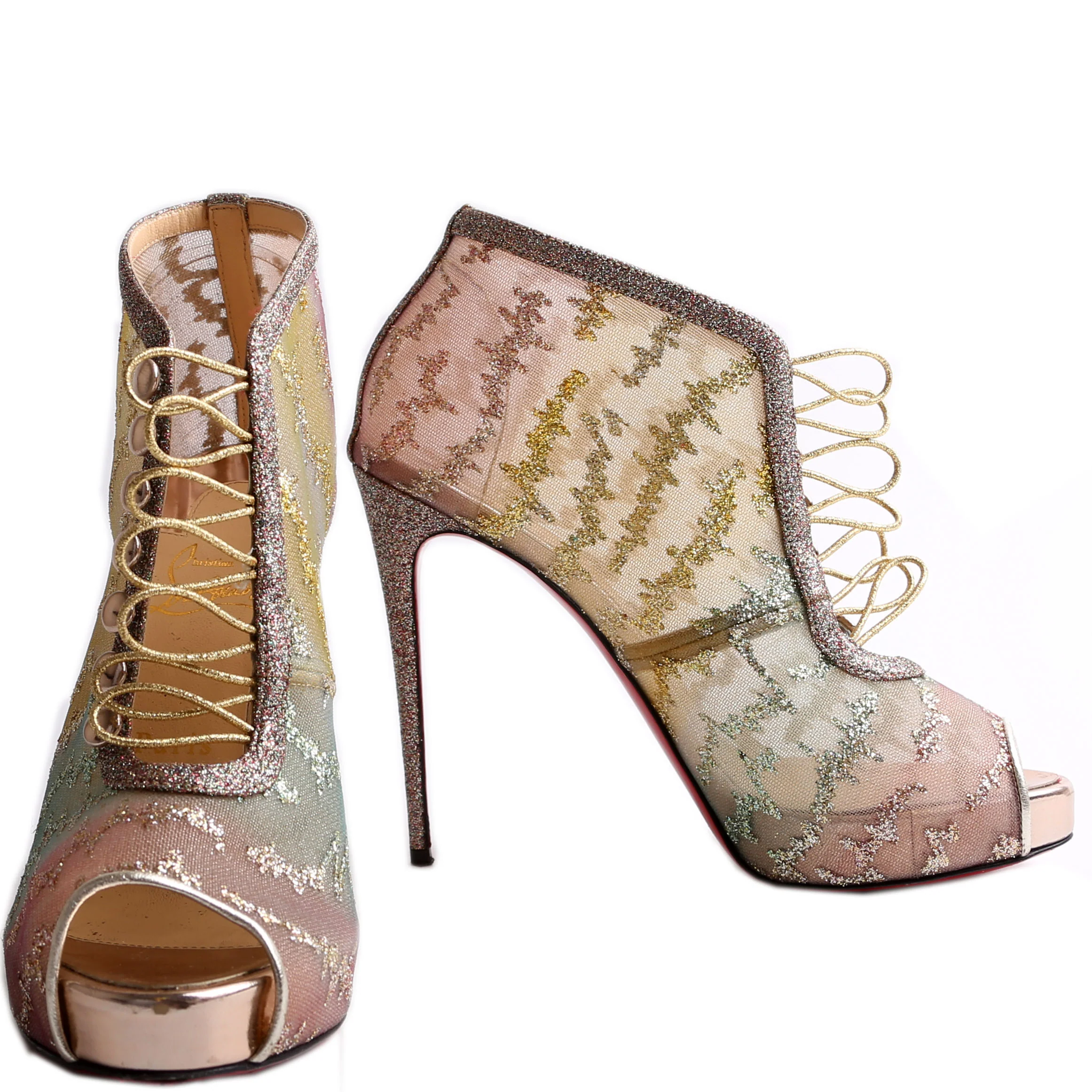 Hot Chick 100 Patent Open Toe Size 39