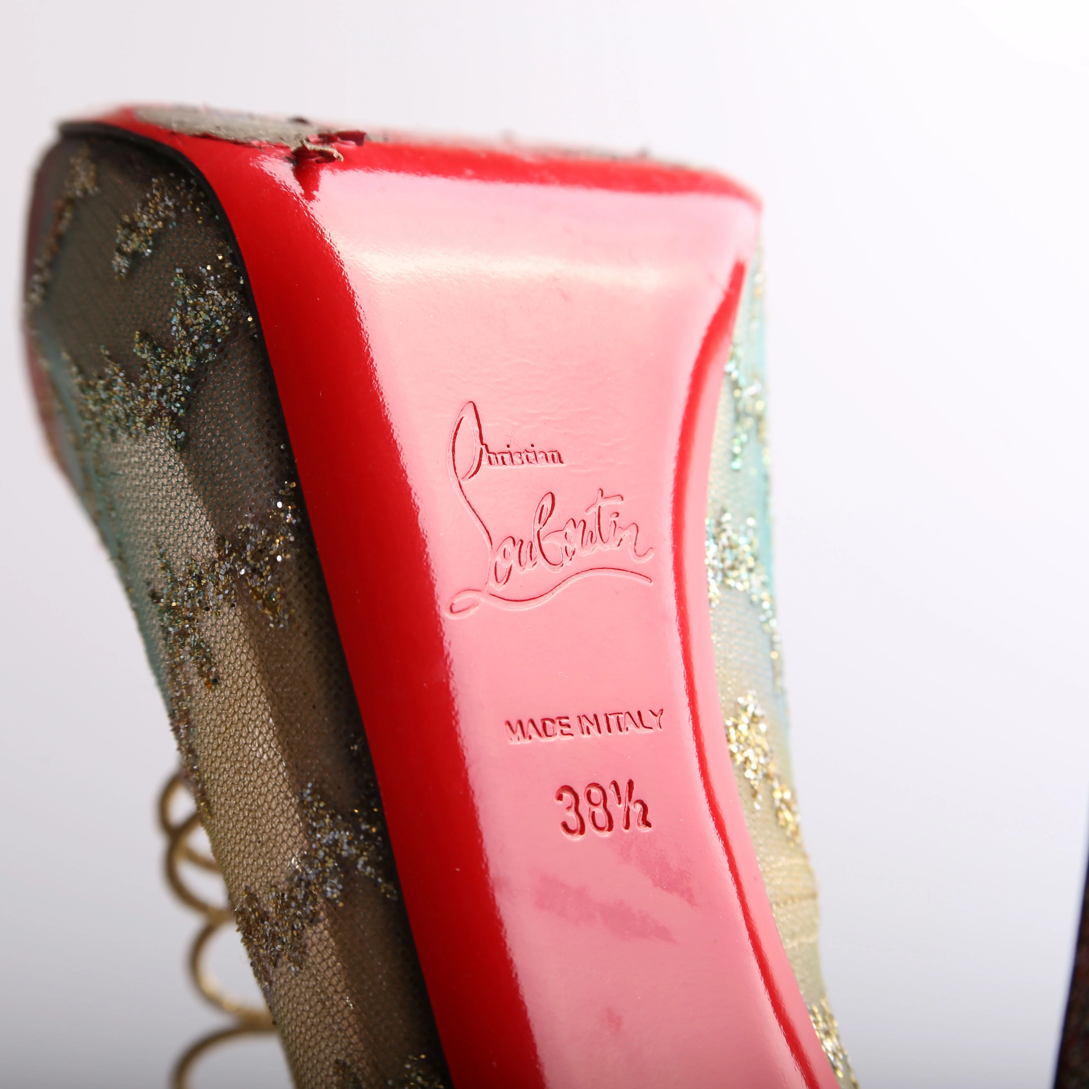 Hot Chick 100 Patent Open Toe Size 39 - Image 8