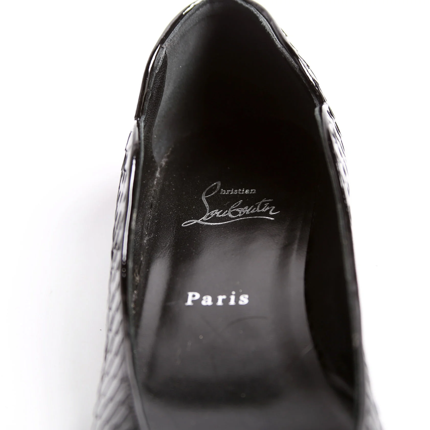 Hot Chickita Embossed Ballet Flats Size 39.5 Black - Image 6