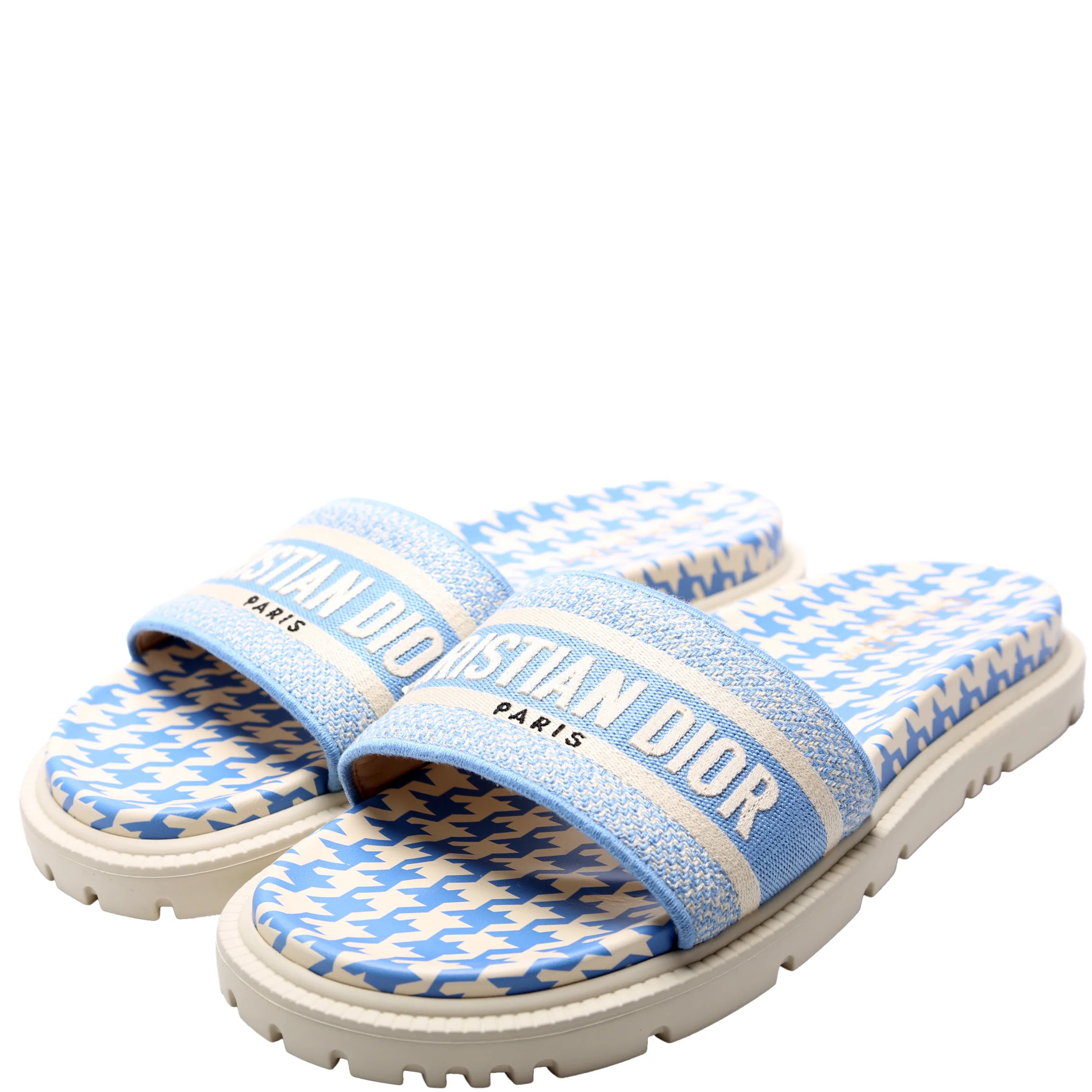 Houndstooth Dway Slides Size 42