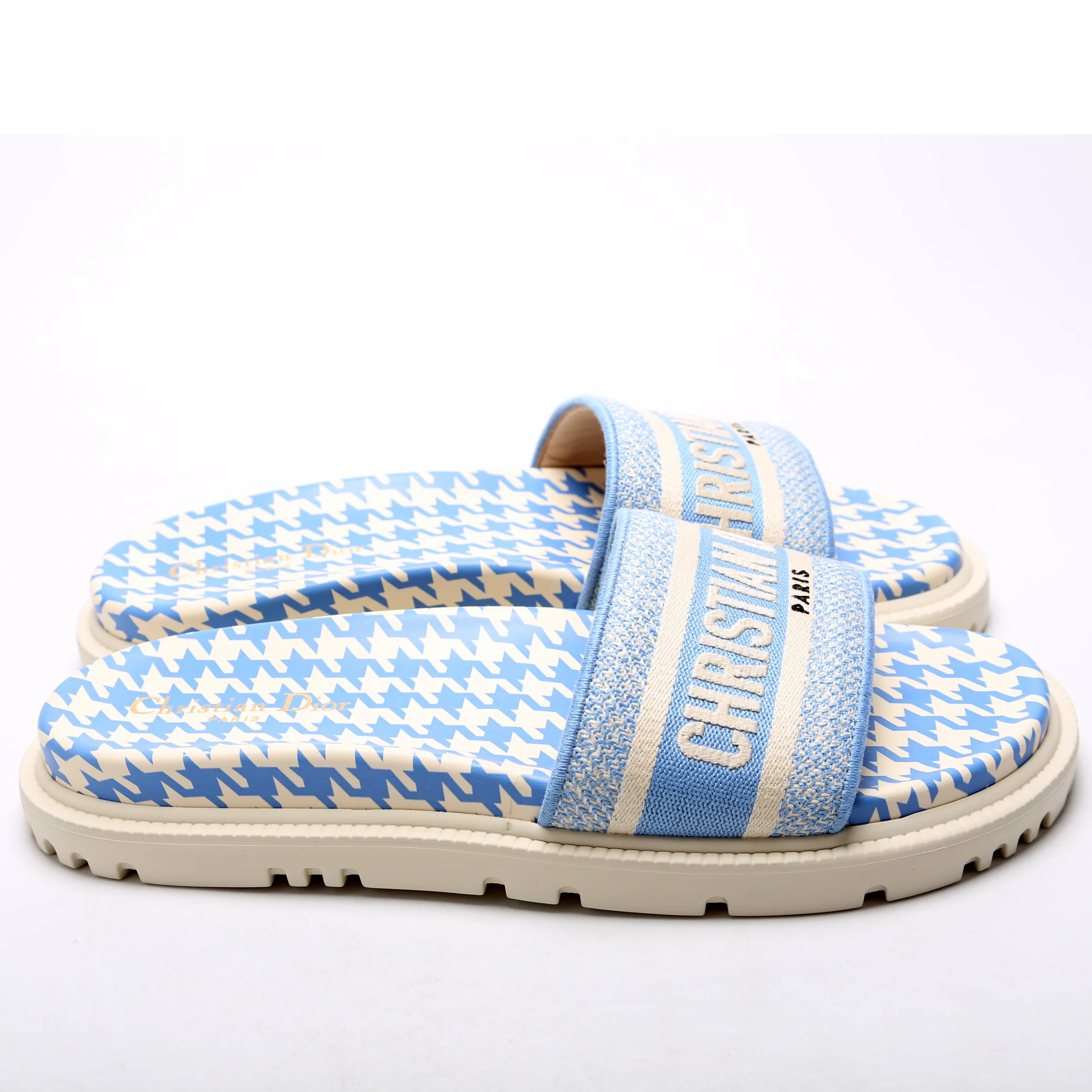 Houndstooth Dway Slides Size 42 - Image 3