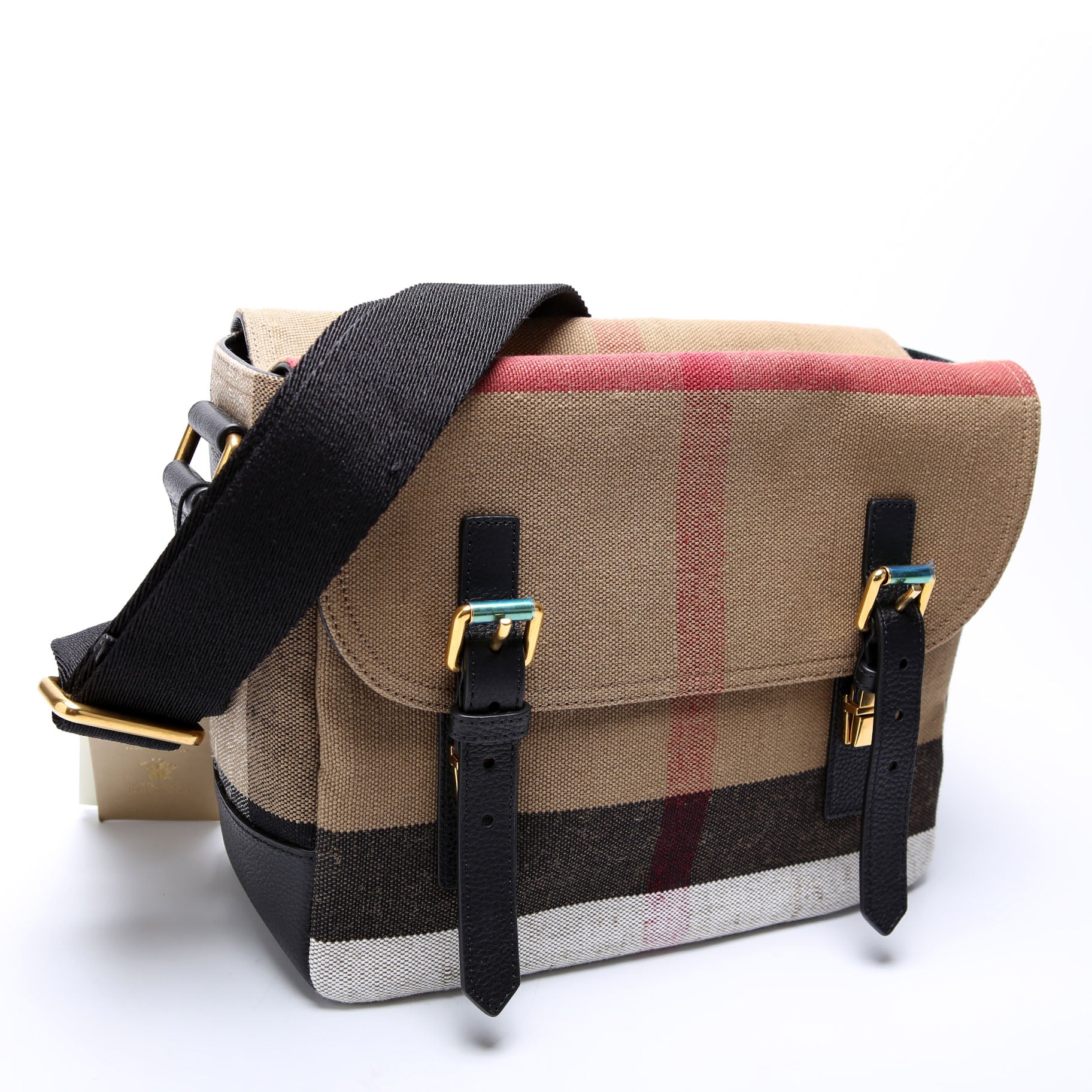 House Check Baidon Messenger Black/Brown - Image 2