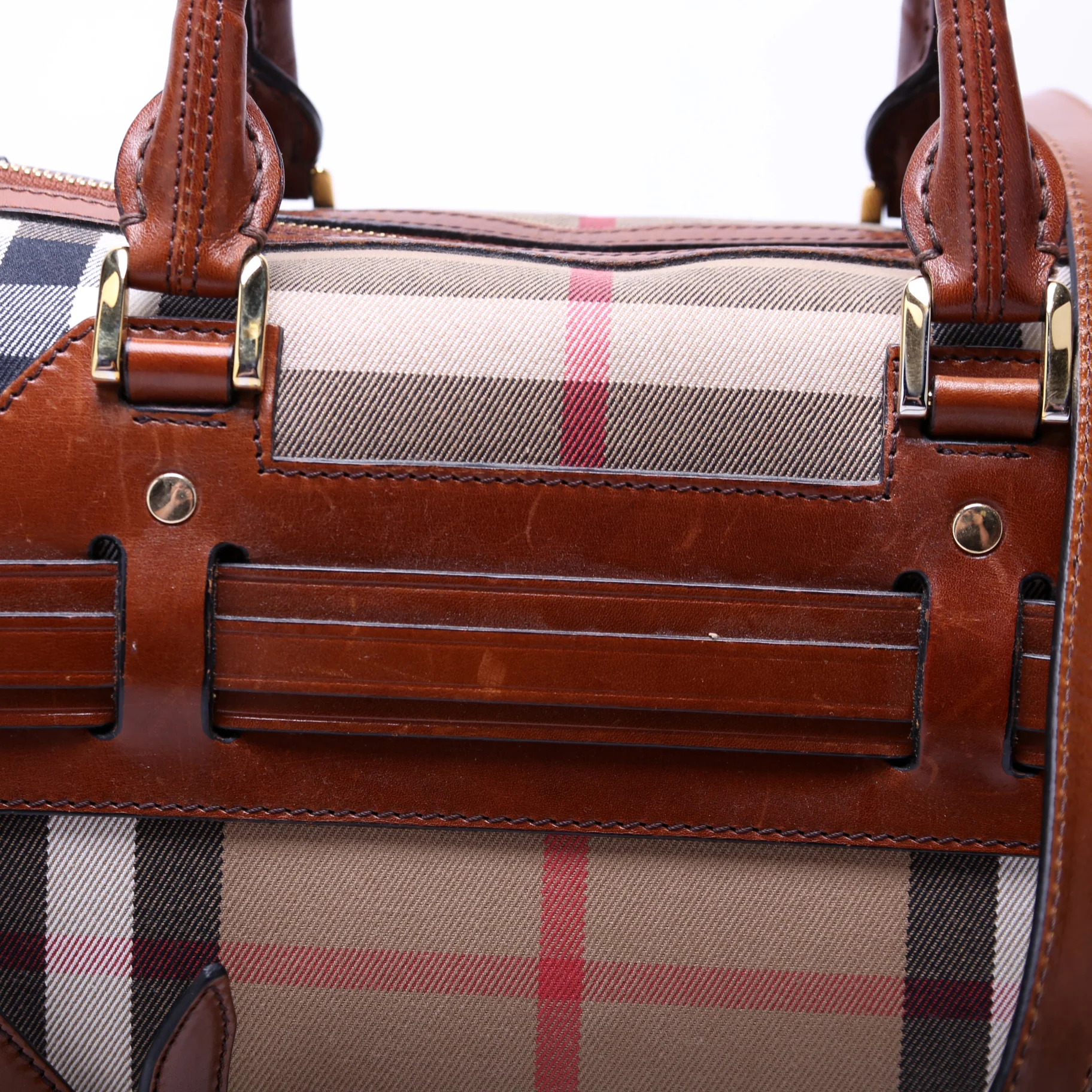 House Check Bridle Alchester Medium Bowling Bag - Image 6
