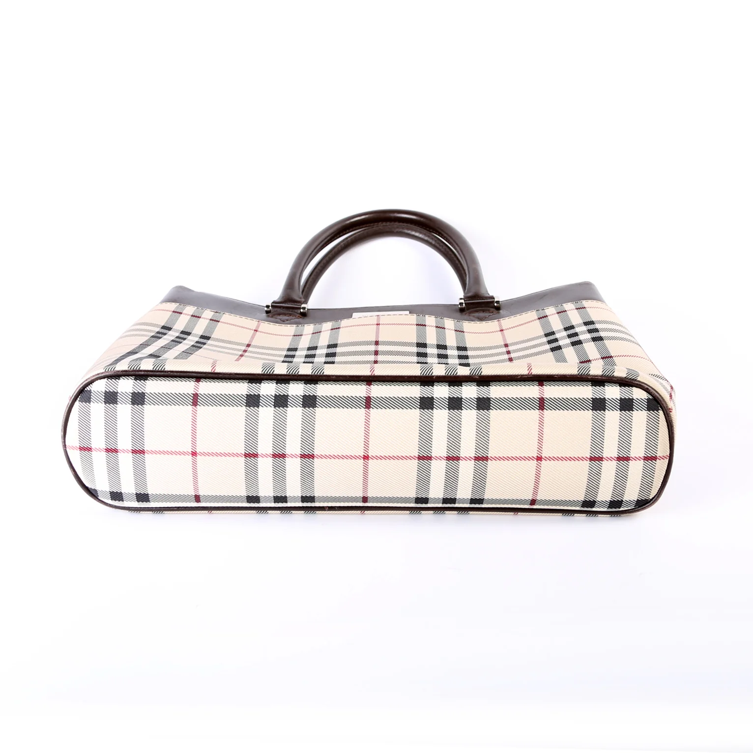 House Check Canvas Tote Vintage - Image 5