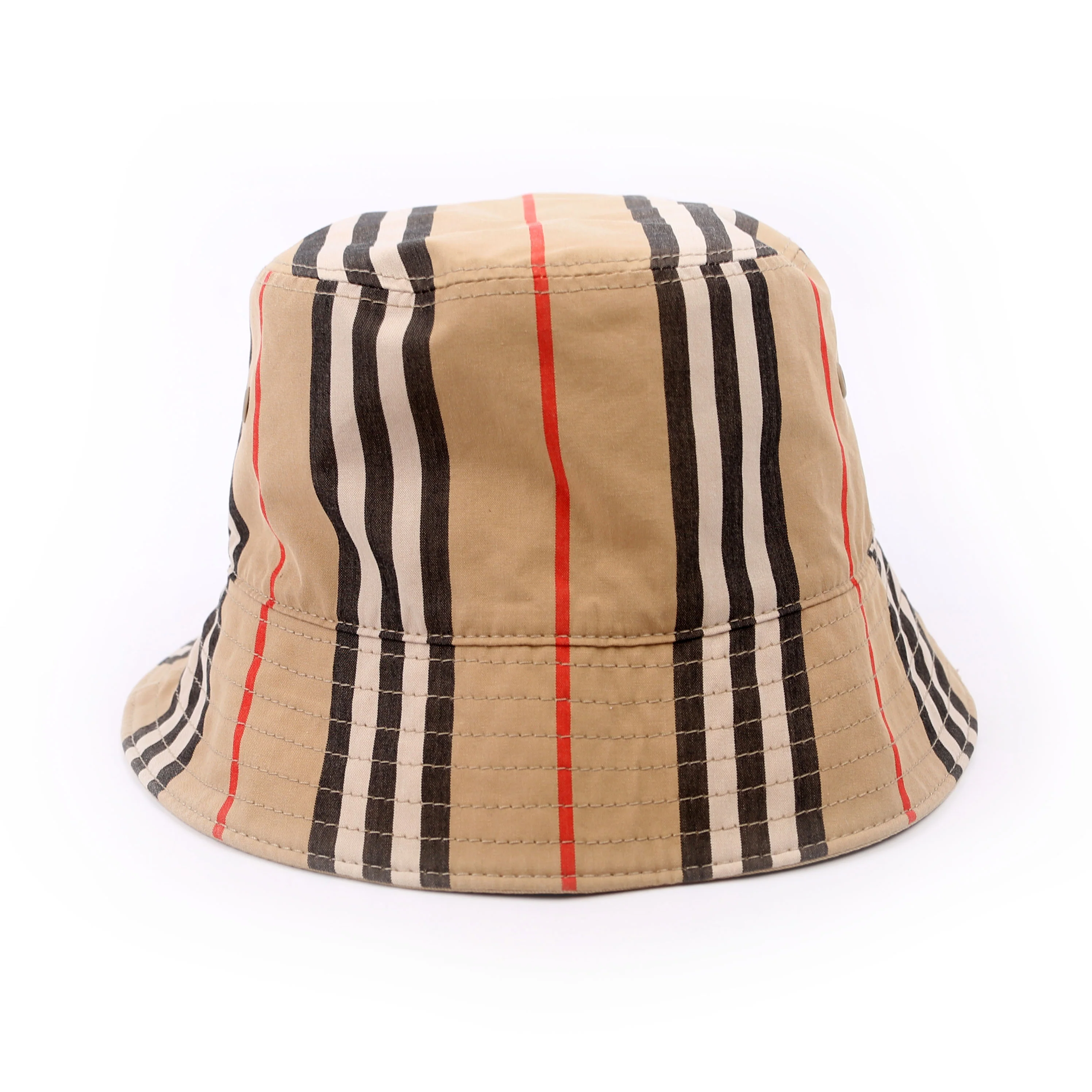Icon Stripe Bucket Hat Size Medium 57 Beige - Image 3
