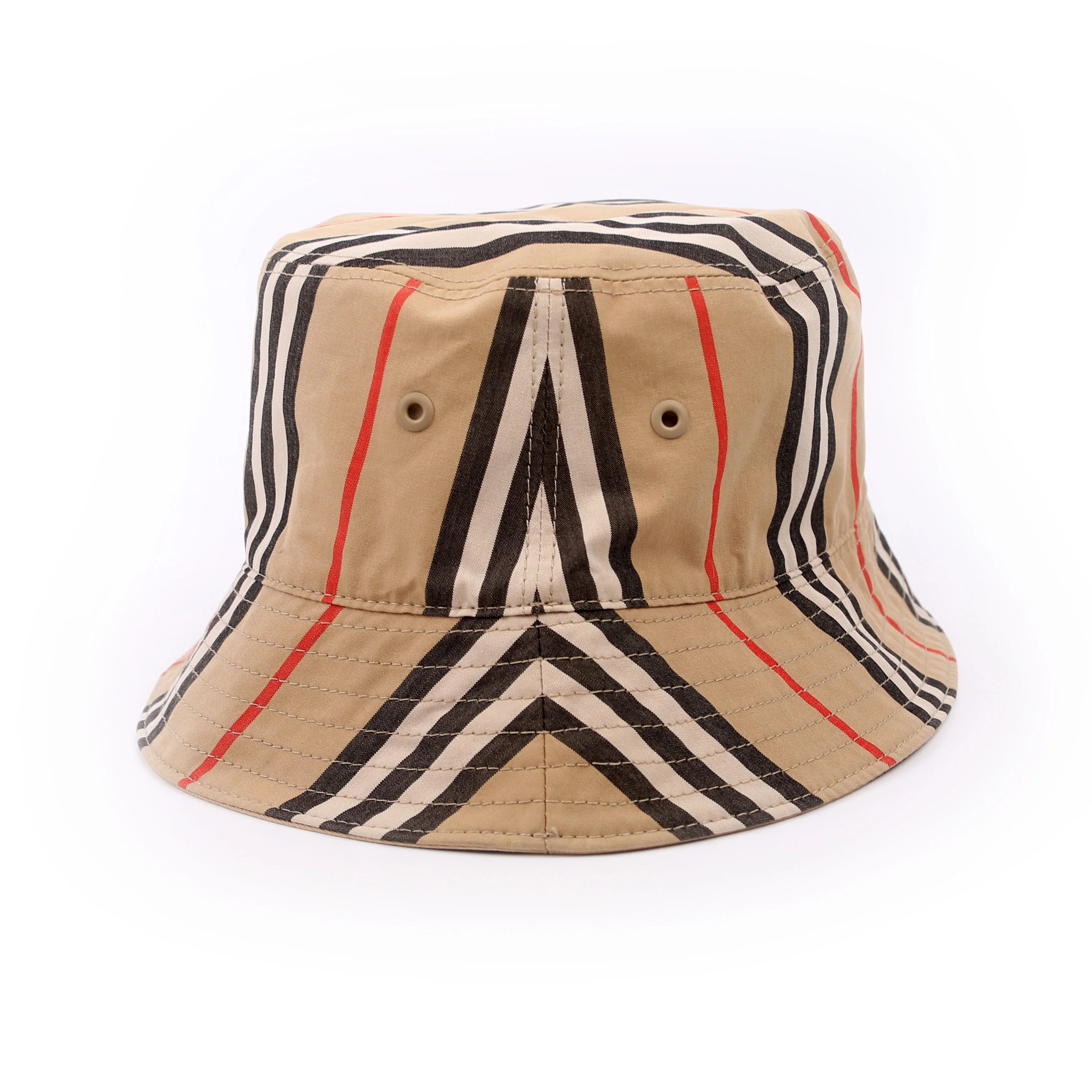 Icon Stripe Bucket Hat Size Medium 57 Beige - Image 4