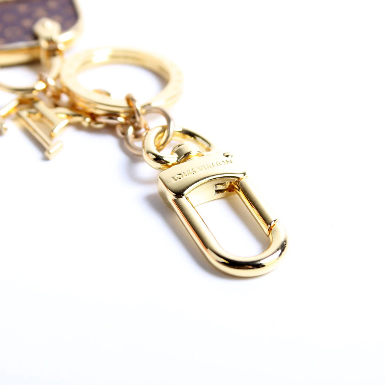 Iconic Alma Bag Charm Gold/Brown - Image 3