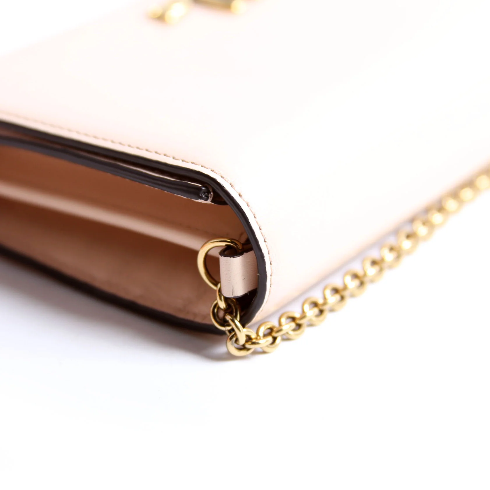 Iconic Flap Wallet On Chain Beige - Image 8