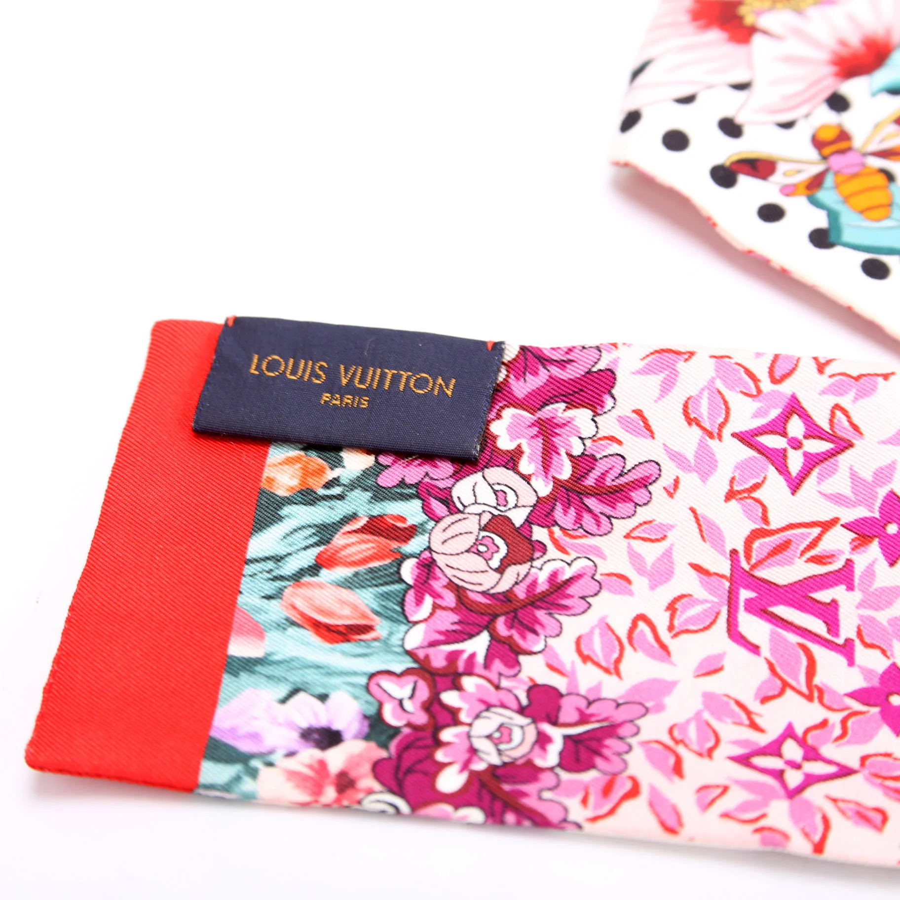 In The Garden Bandeau Silk Scarf Multicolor - Image 5