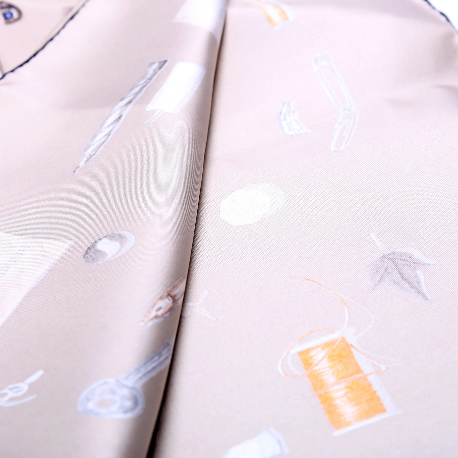 In The Pocket 90CM Silk Scarf Grey - Image 4