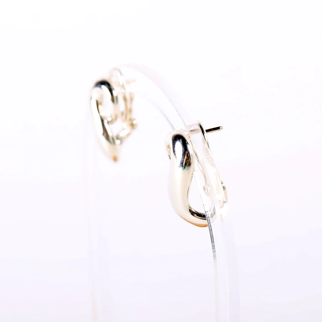Infinity Omega Back Earrings 925 - Image 2