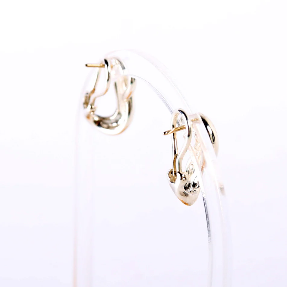 Infinity Omega Back Earrings 925 - Image 4
