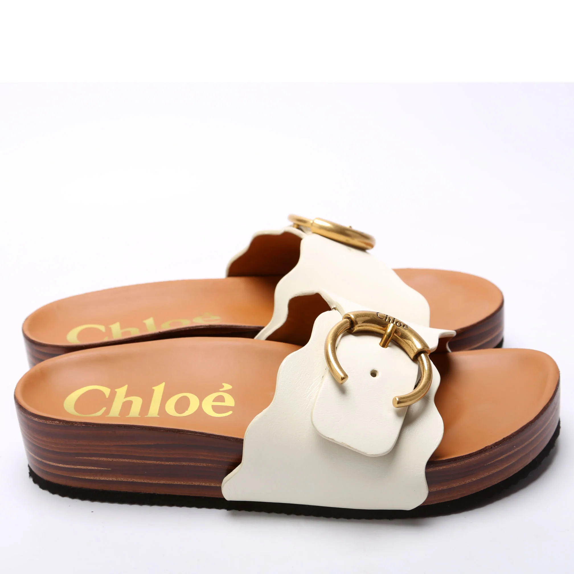 Ingrid Buckle Platform Slide Size 39 - Image 3