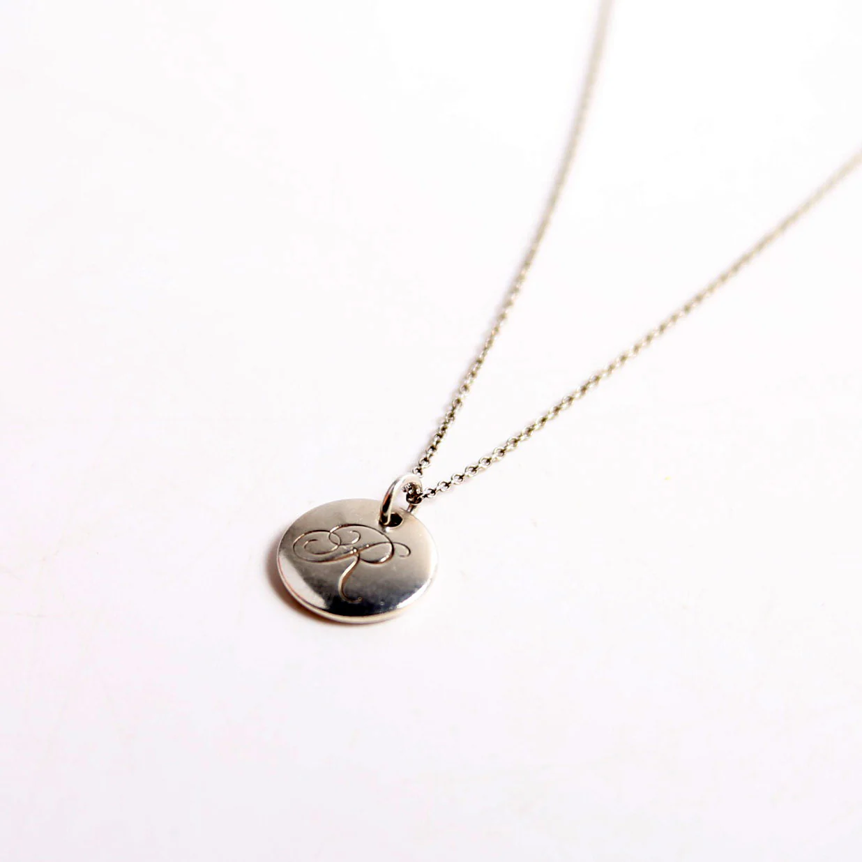 Initial "R" Pendant Necklace - Image 4