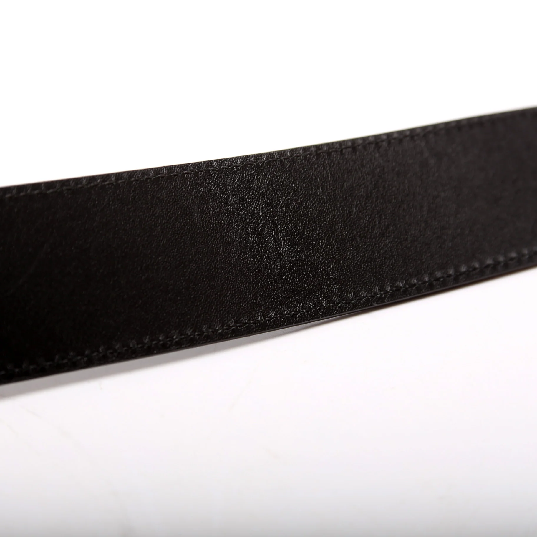 Initiales Reversible Calfskin Leather Belt Size 90/36 Brown/Black - Image 5